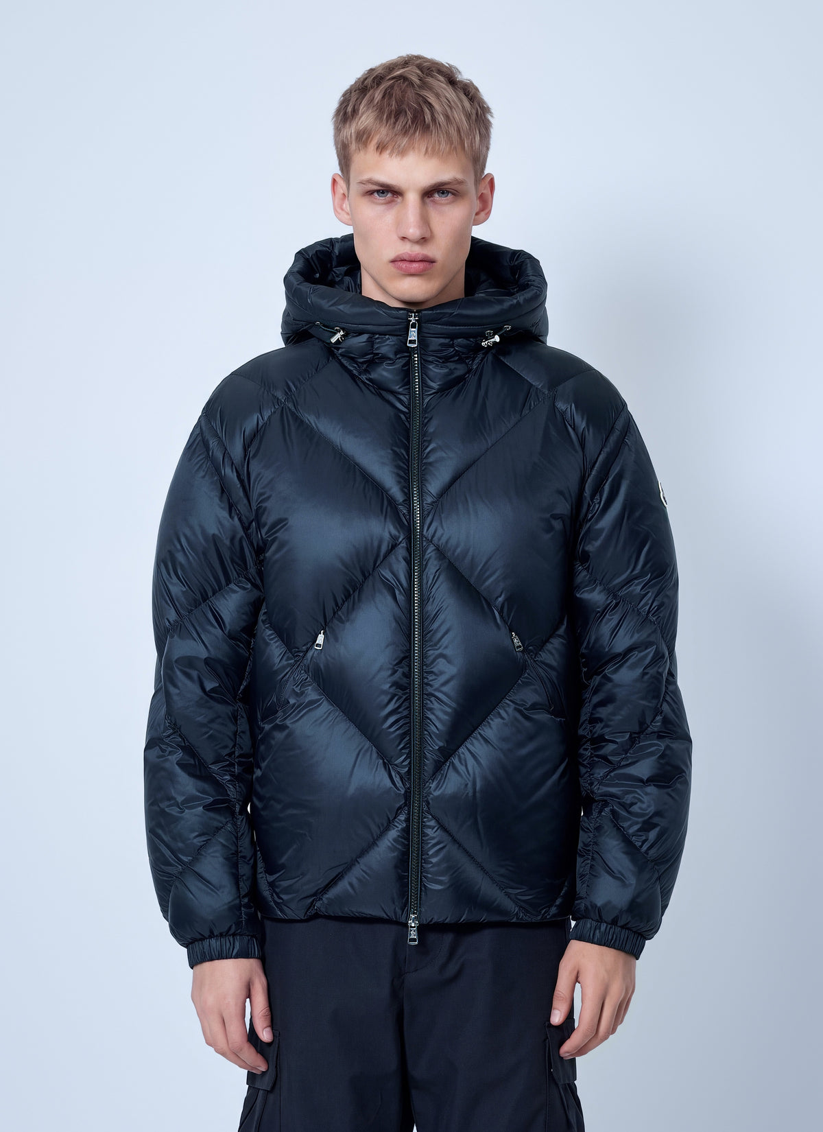 Moncler Men Valclaire Hooded Diamond-Quilted Down Jacket MONCLER