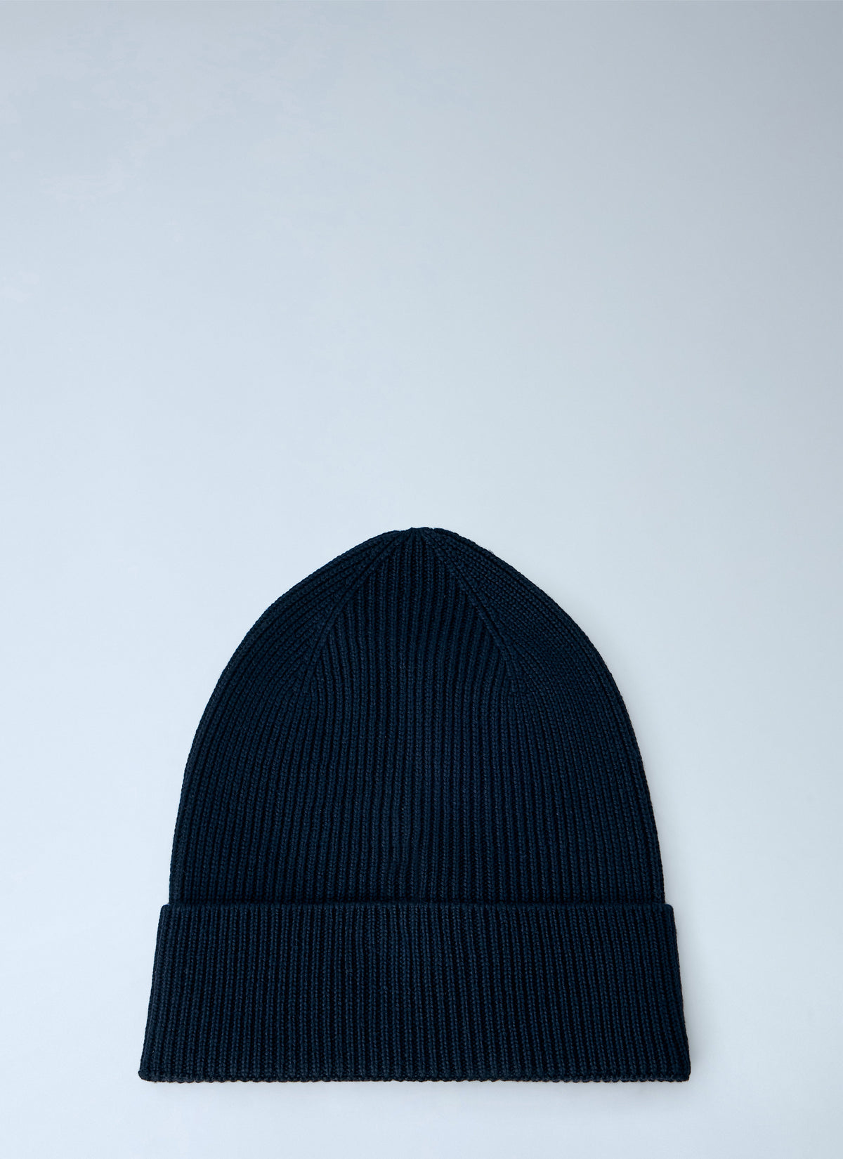 Moncler Men Ribbed Knit Beanie With Logo Patch MONCLER