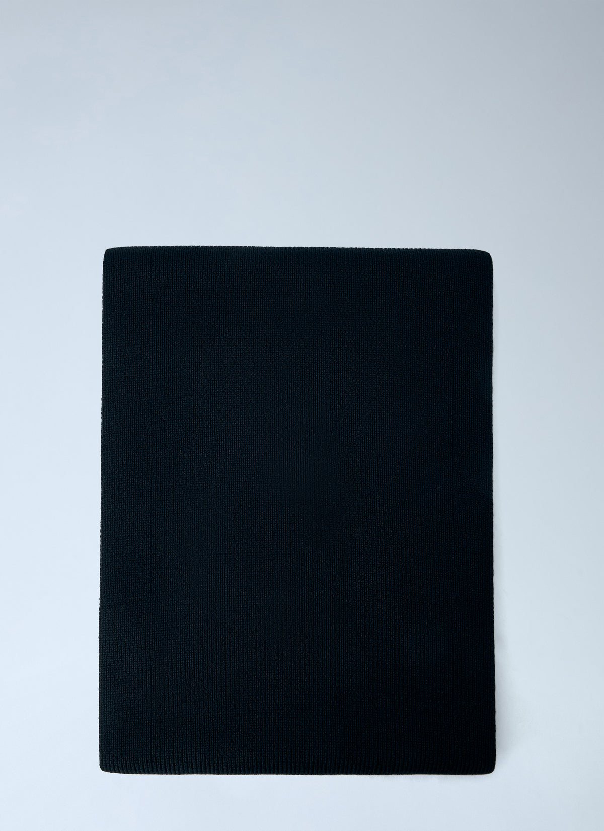 Moncler Men Ribbed Wool Scarf With Logo Patch MONCLER