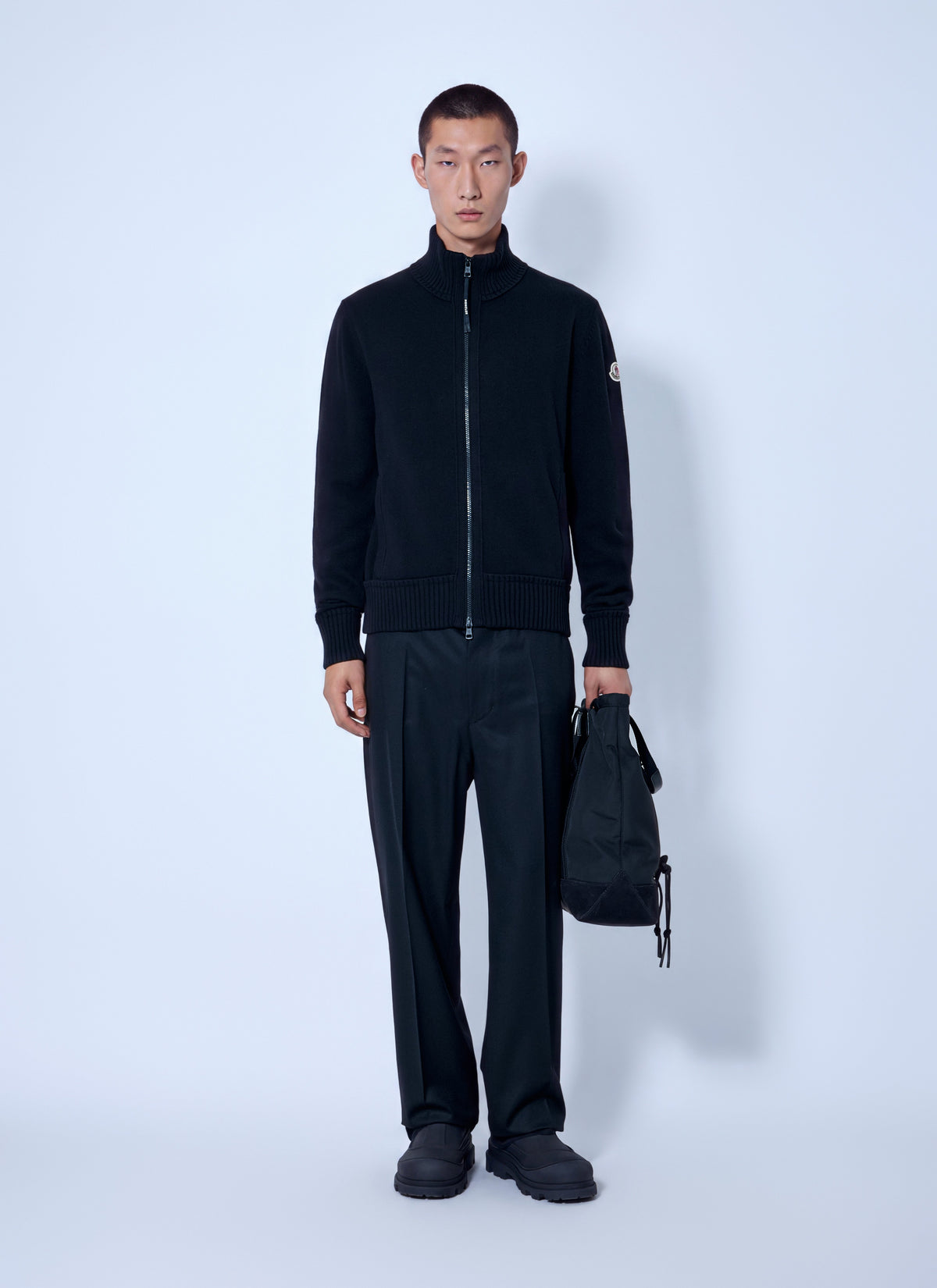 Moncler Men Cashmere & Wool Zip-Up Cardigan MONCLER