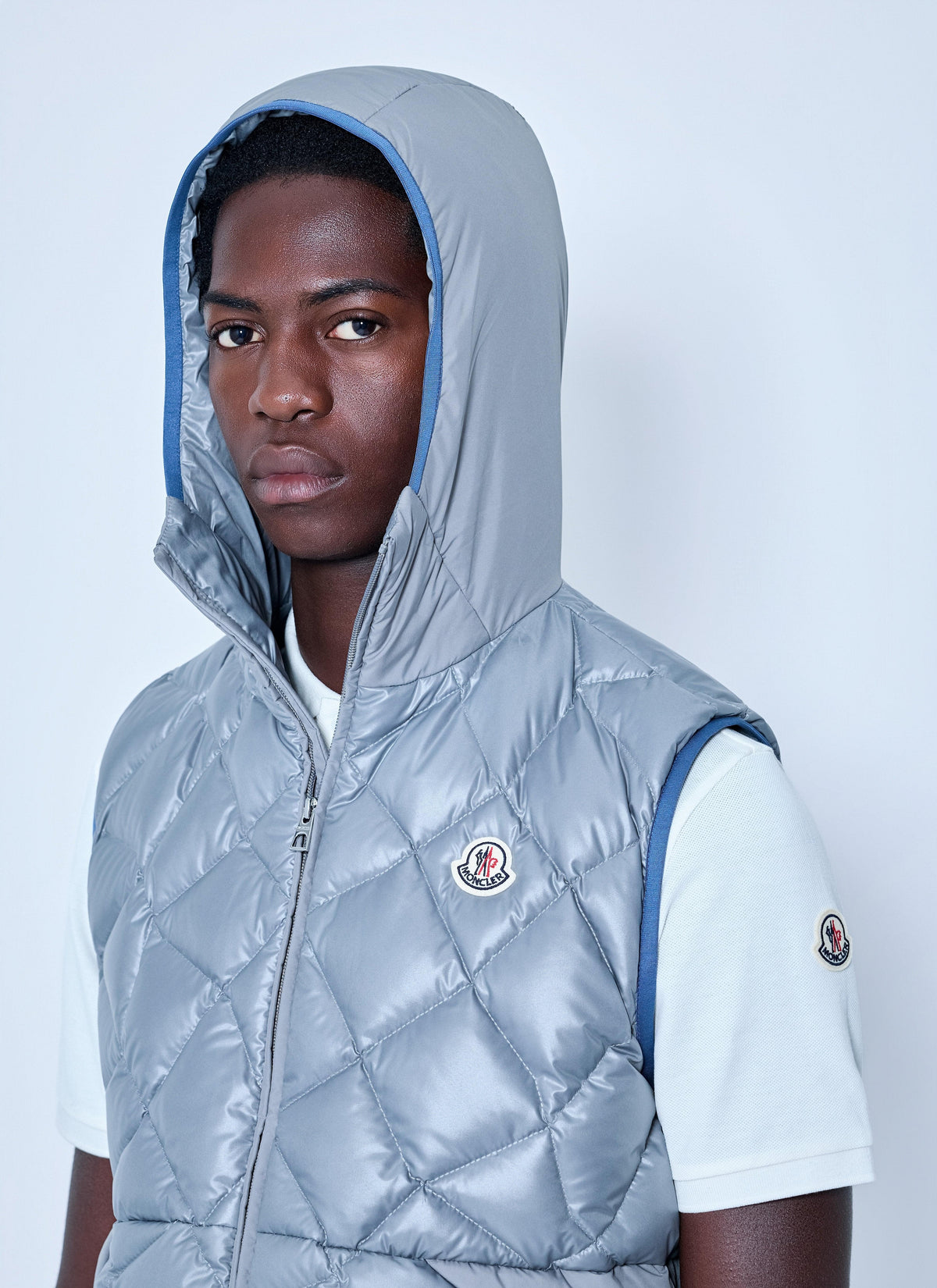 Moncler Men Quilted Hooded Vest MONCLER