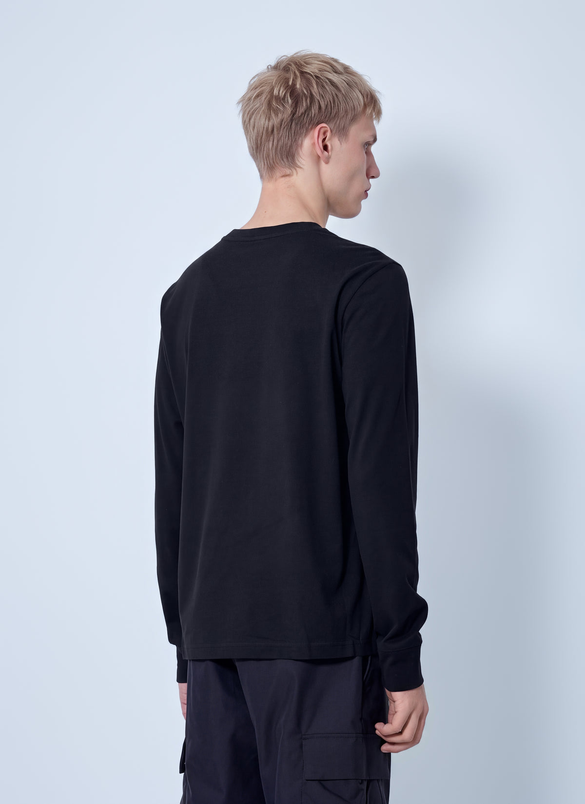 Moncler Men Check Panel Cotton Jersey T-Shirt MONCLER