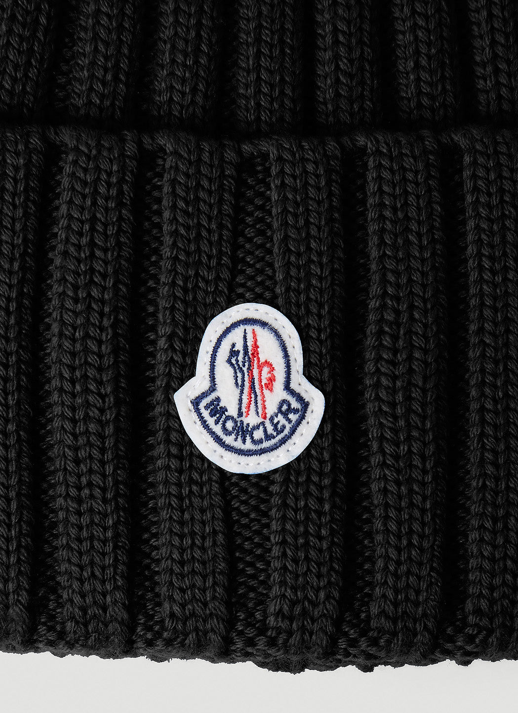 Moncler Women Logo Patch Beanie Hat MONCLER