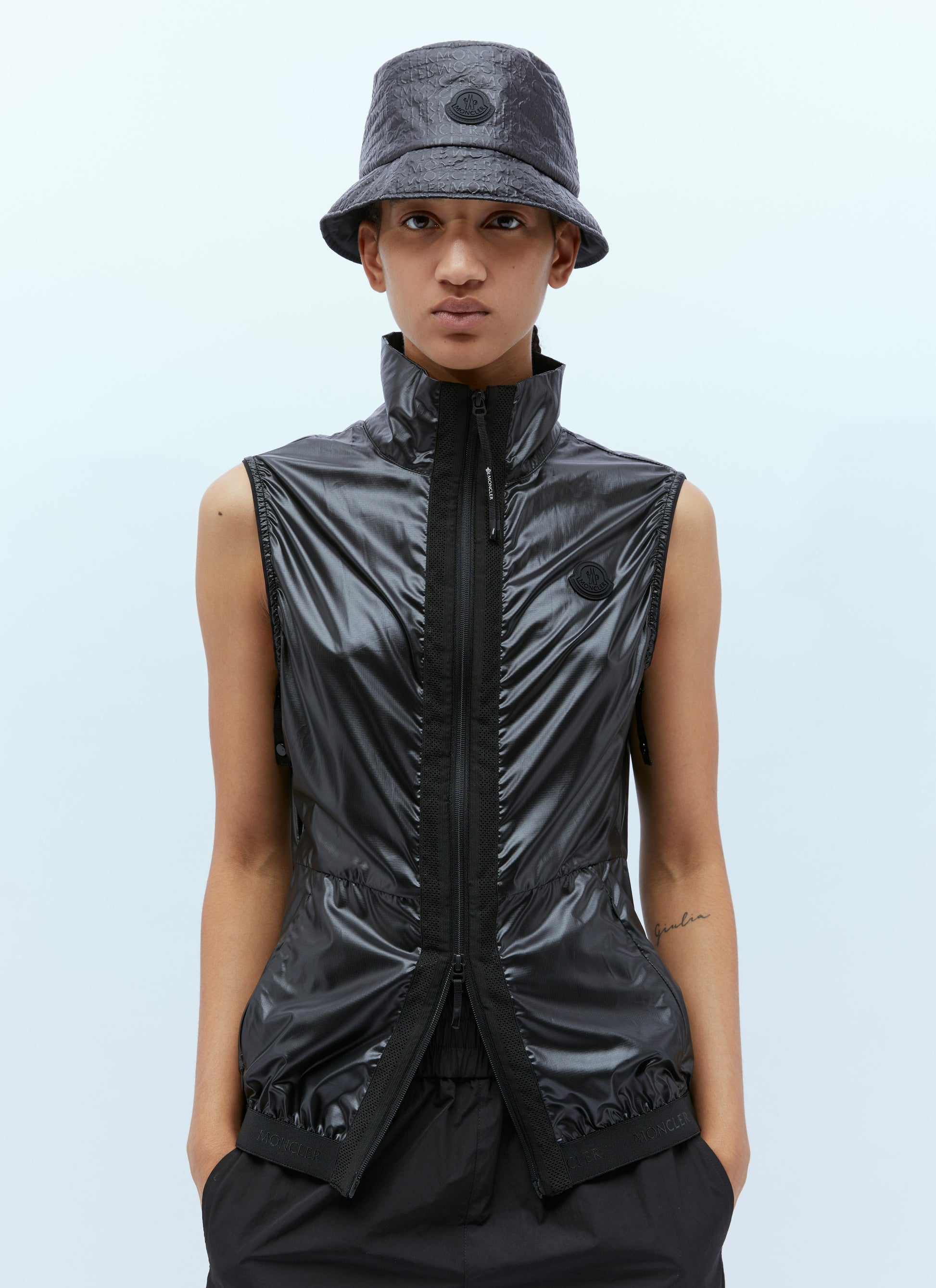 Moncler Women Logo Patch Bucket Hat MONCLER