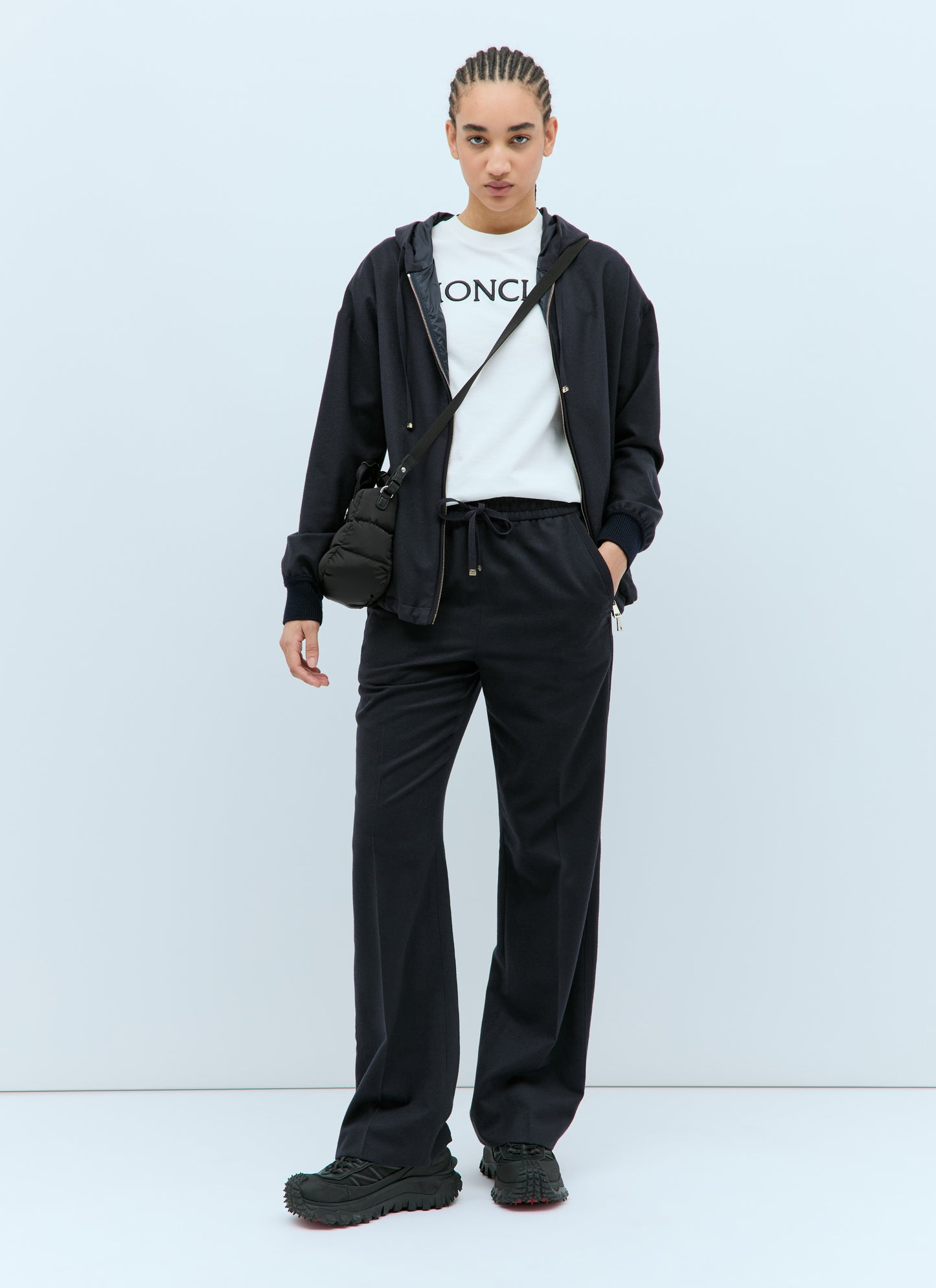 Moncler Women Wool-Blend Drawstring Trackpants MONCLER