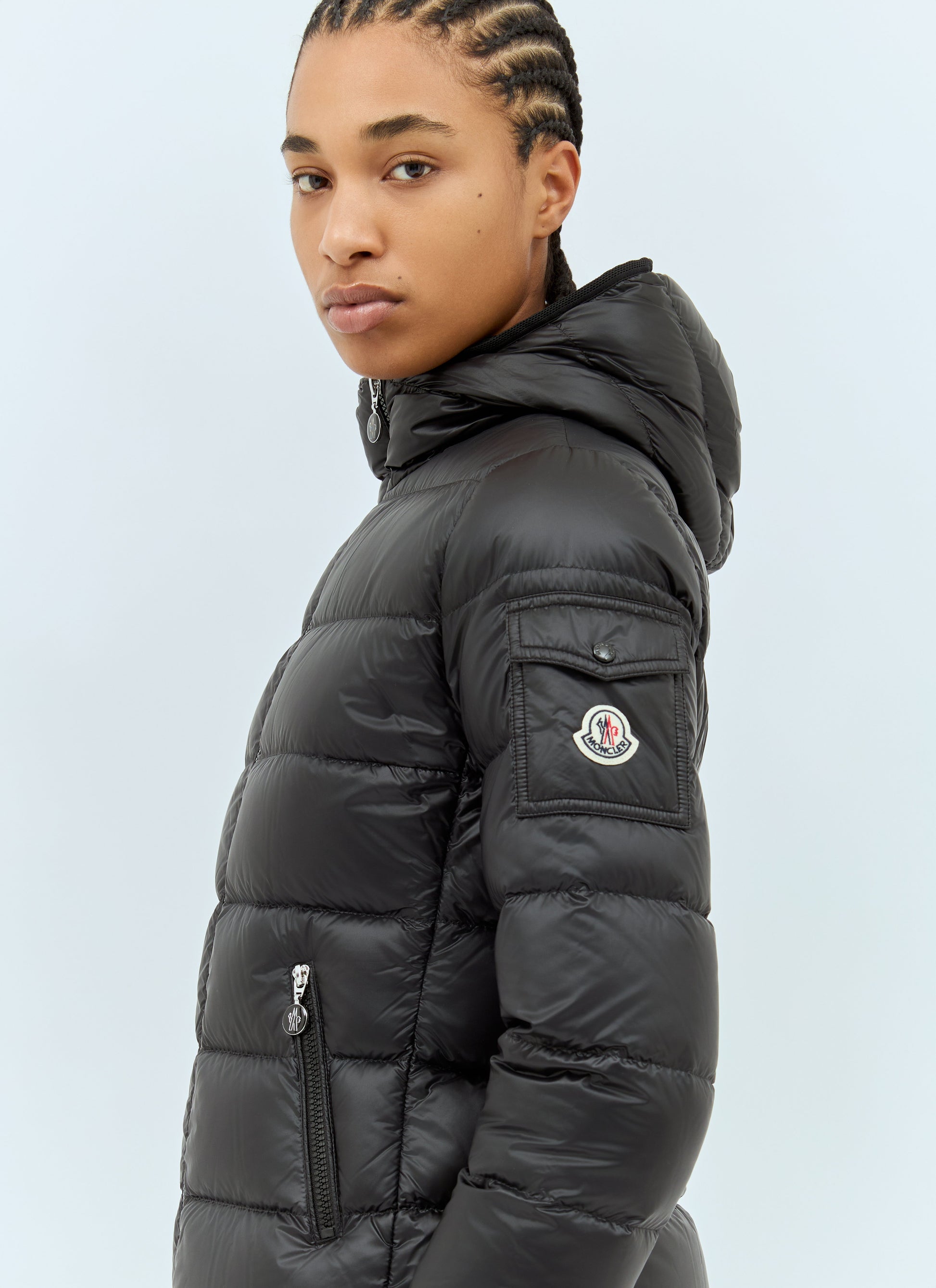 Moncler Women Gles Hooded Short Down Jacket MONCLER