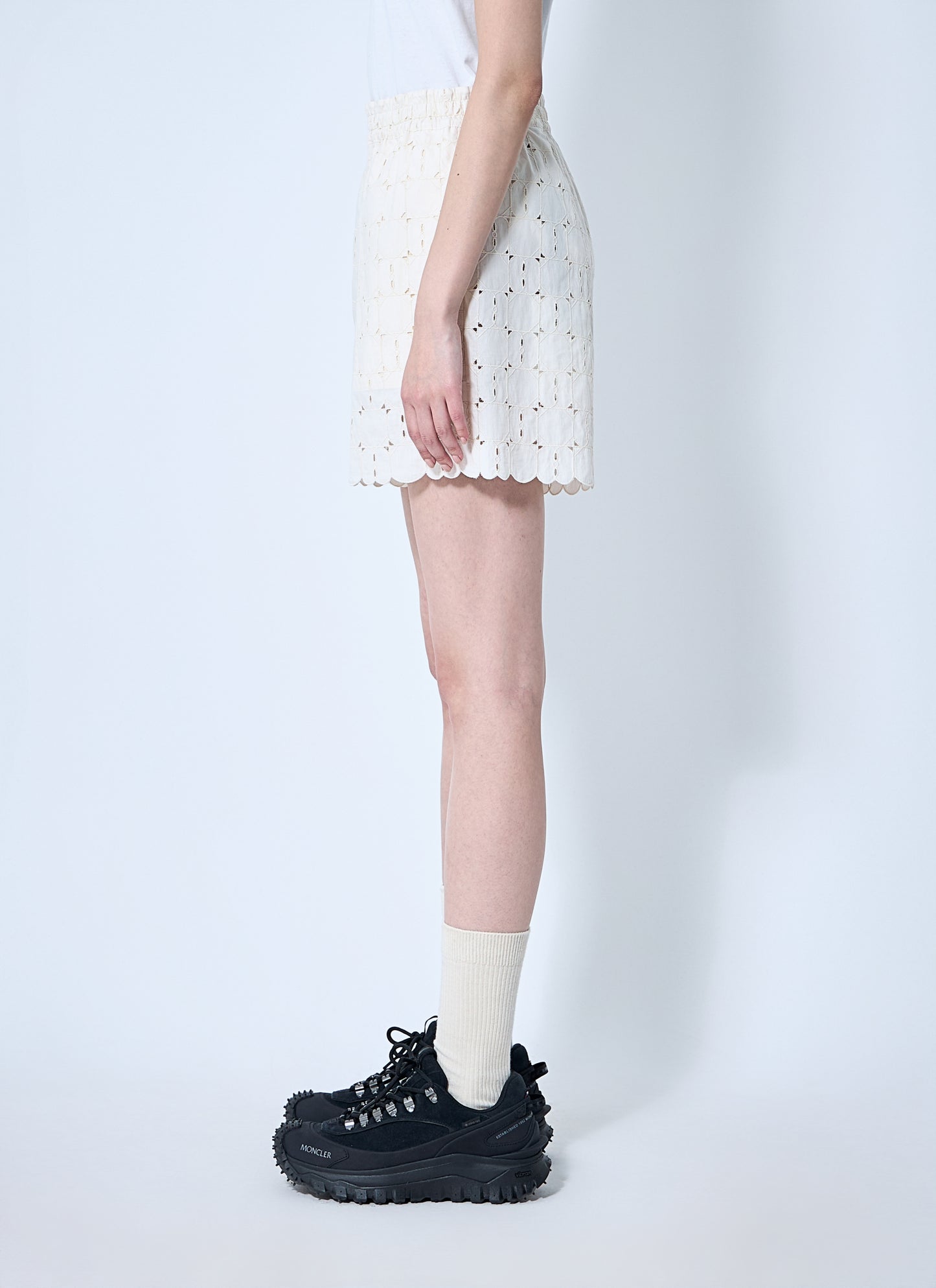 Moncler Women Logo Patch Shorts MONCLER