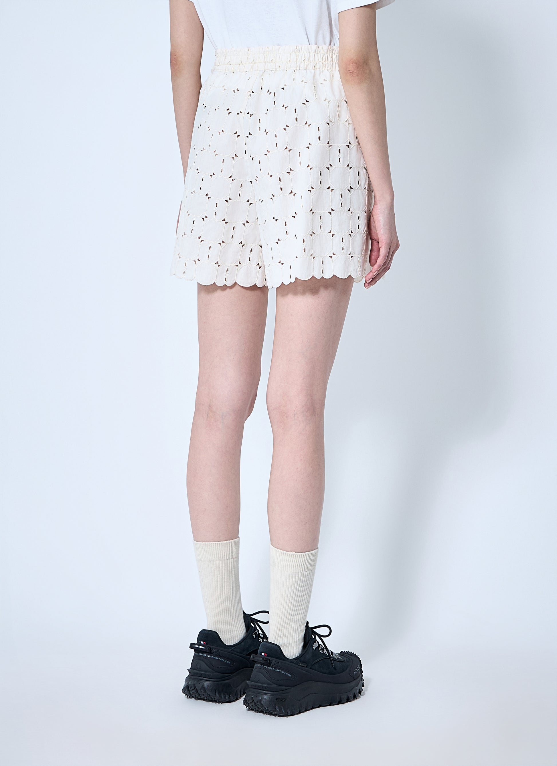 Moncler Women Logo Patch Shorts MONCLER