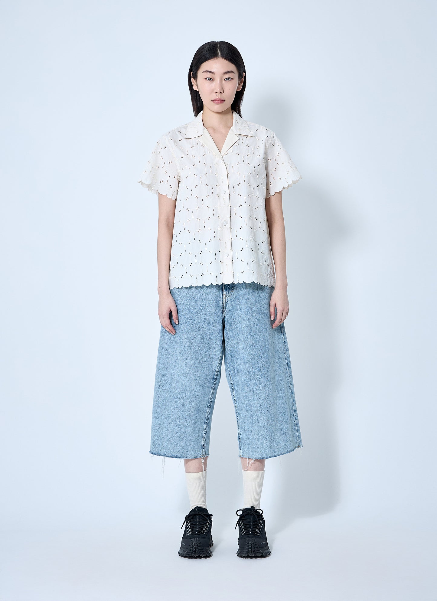 Moncler Women Lace Button-Down Shirt MONCLER