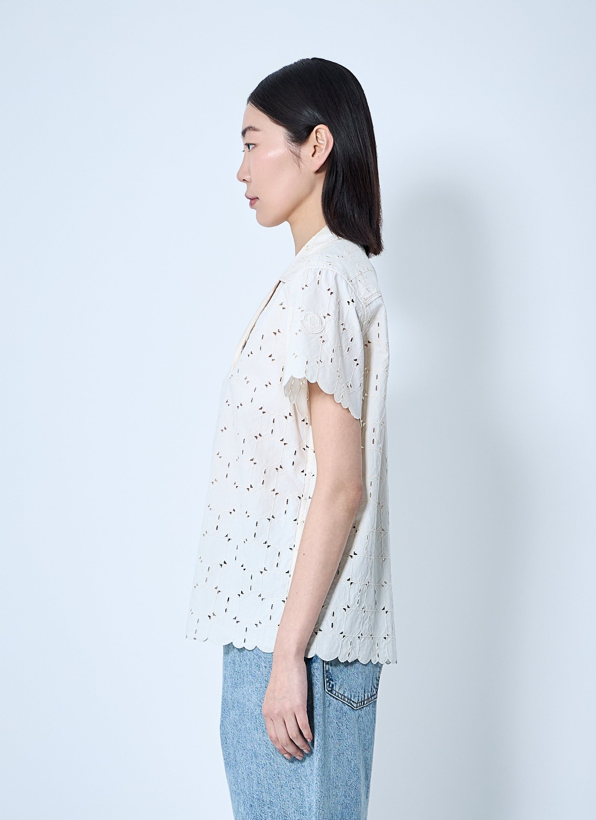 Moncler Women Lace Button-Down Shirt MONCLER