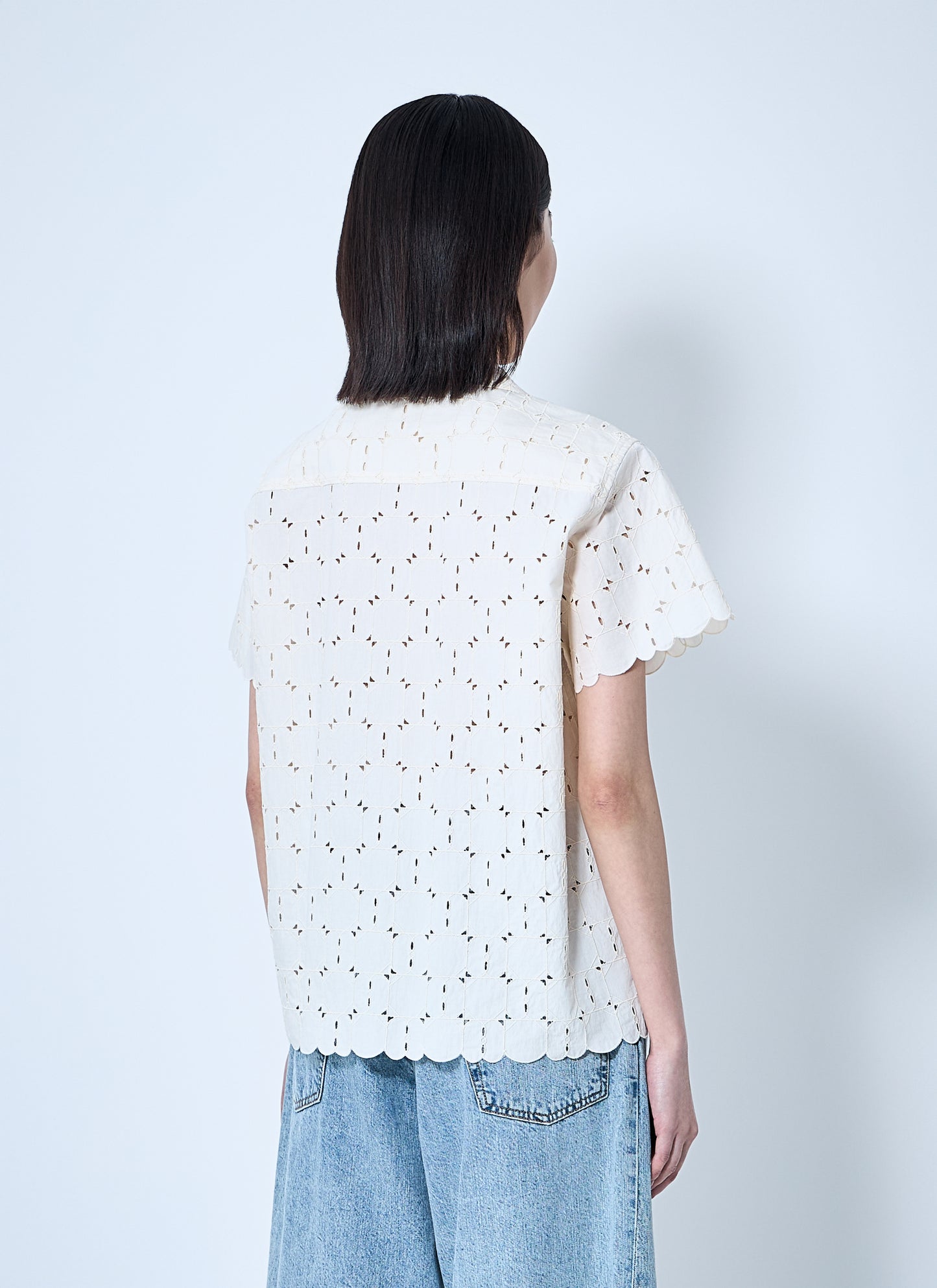 Moncler Women Lace Button-Down Shirt MONCLER