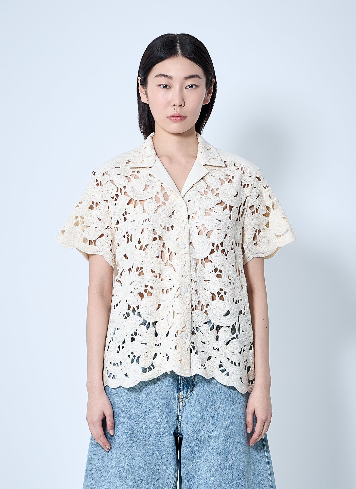 Moncler Women Short Sleeve Button-Down Shirt MONCLER
