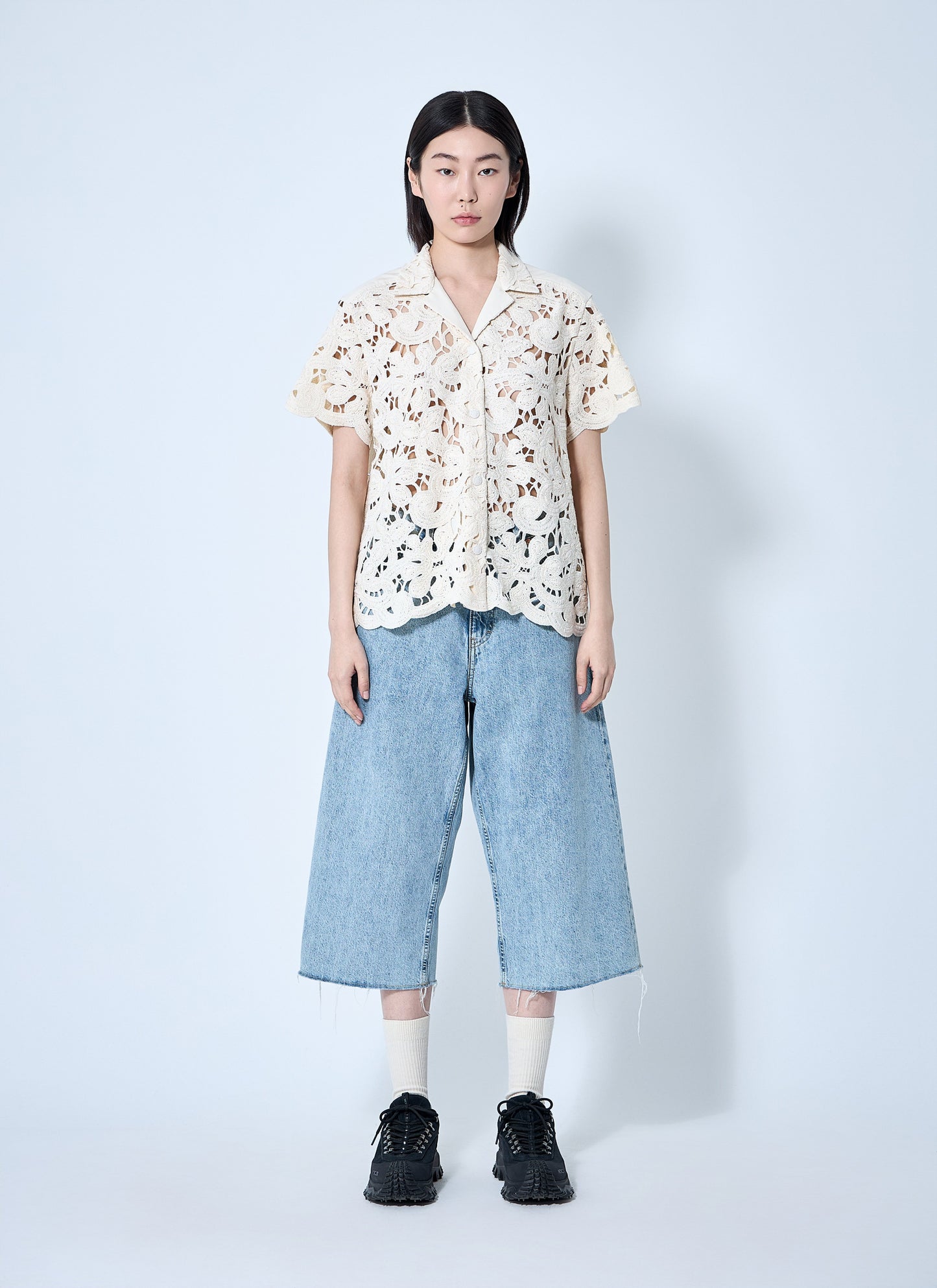 Moncler Women Short Sleeve Button-Down Shirt MONCLER