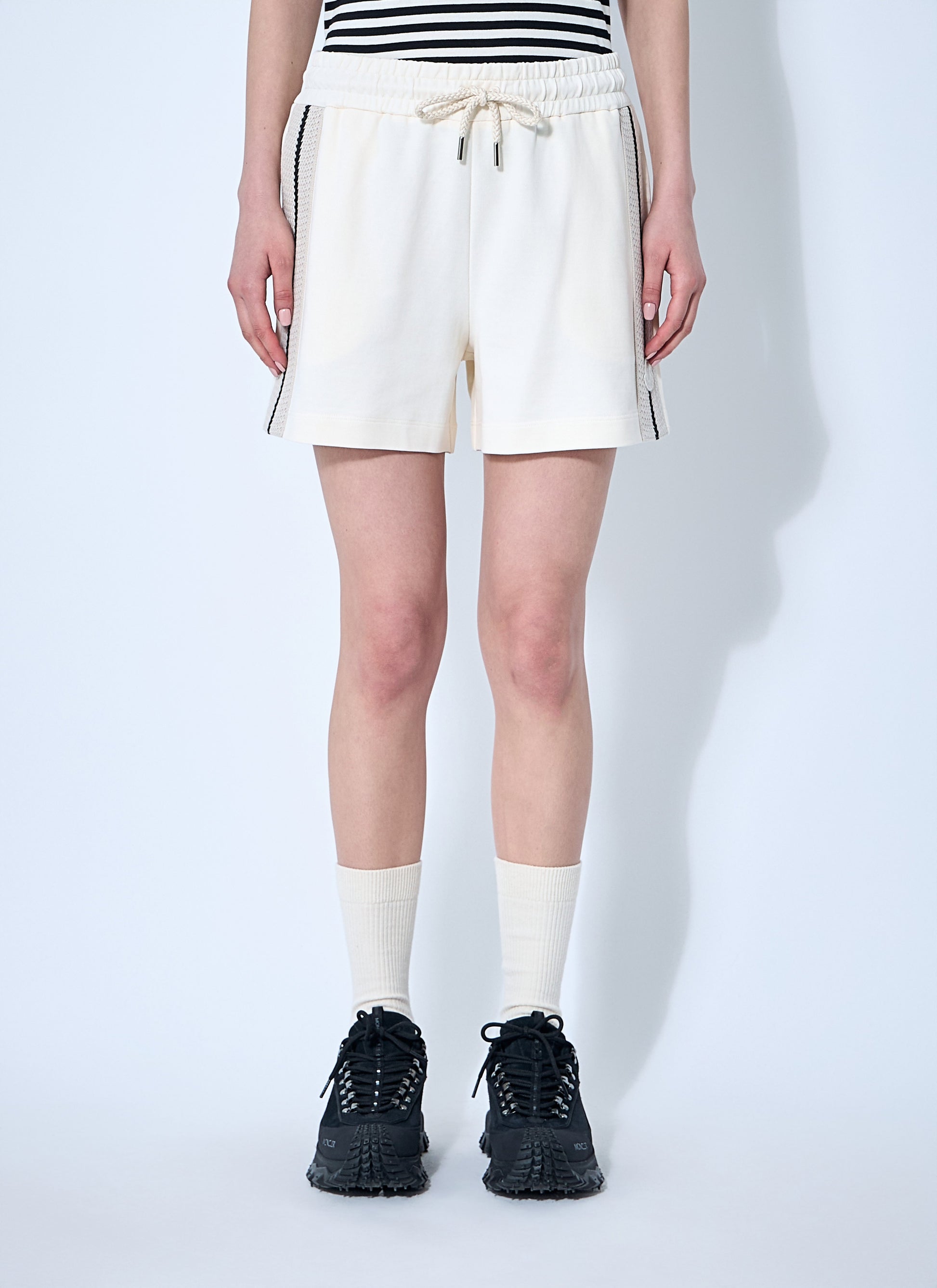 Moncler Women Logo Patch Track Shorts MONCLER