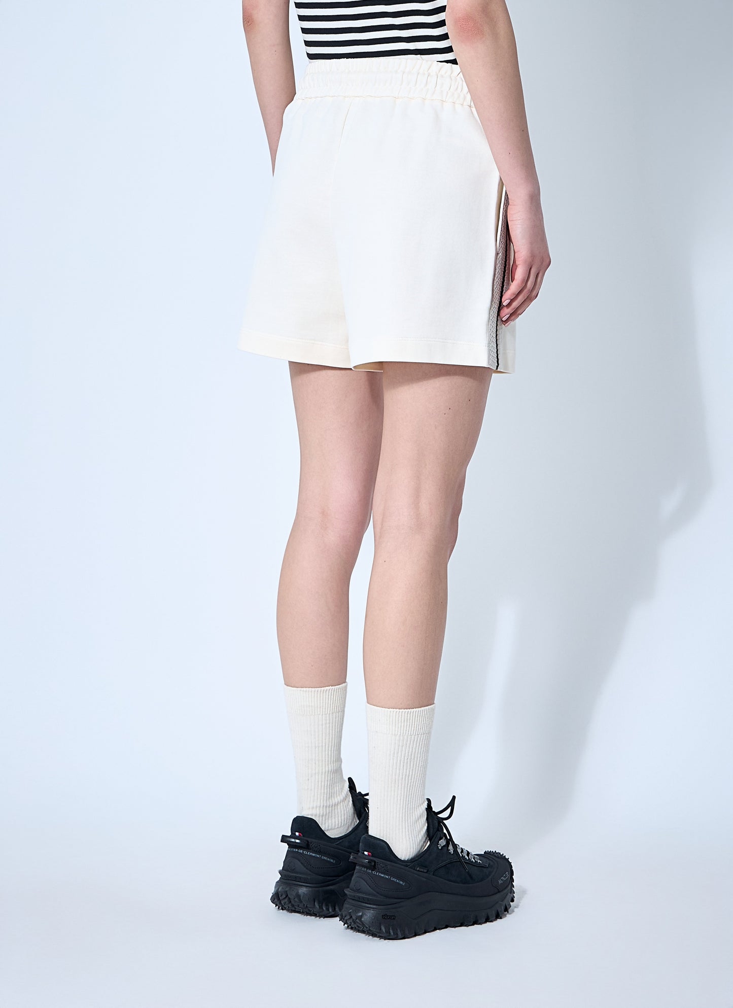 Moncler Women Logo Patch Track Shorts MONCLER