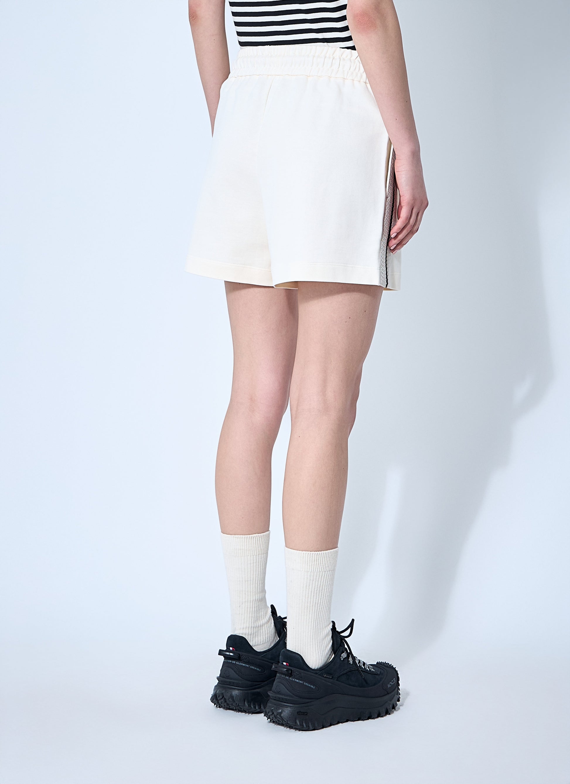 Moncler Women Logo Patch Track Shorts MONCLER