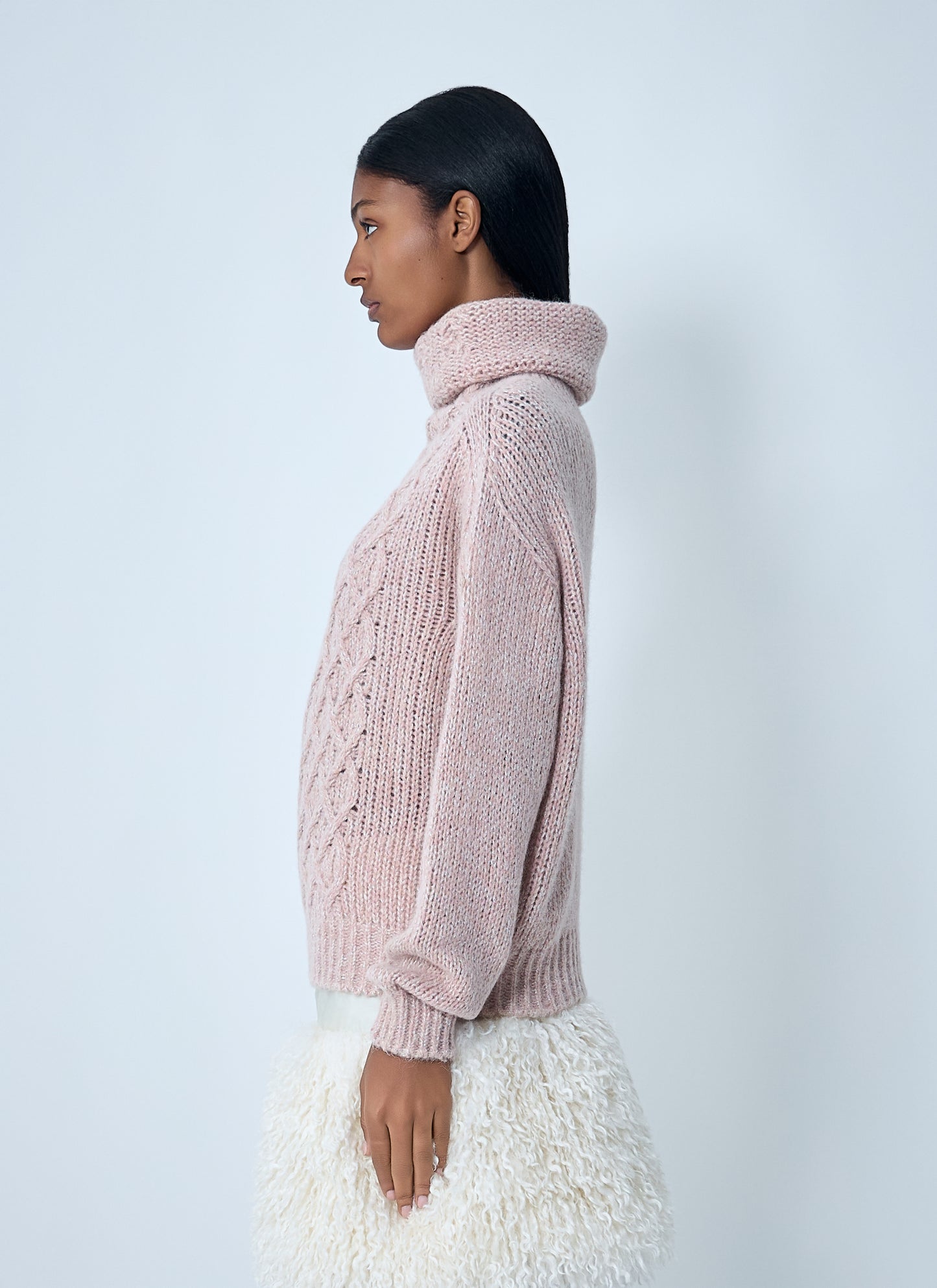 Moncler Women Wool-Blend Cable Knit Sweater MONCLER