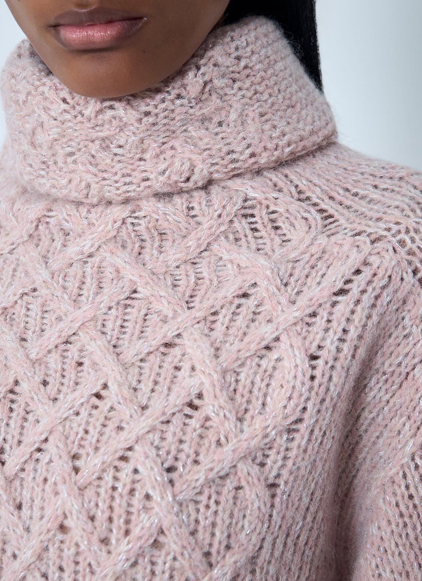 Moncler Women Wool-Blend Cable Knit Sweater MONCLER