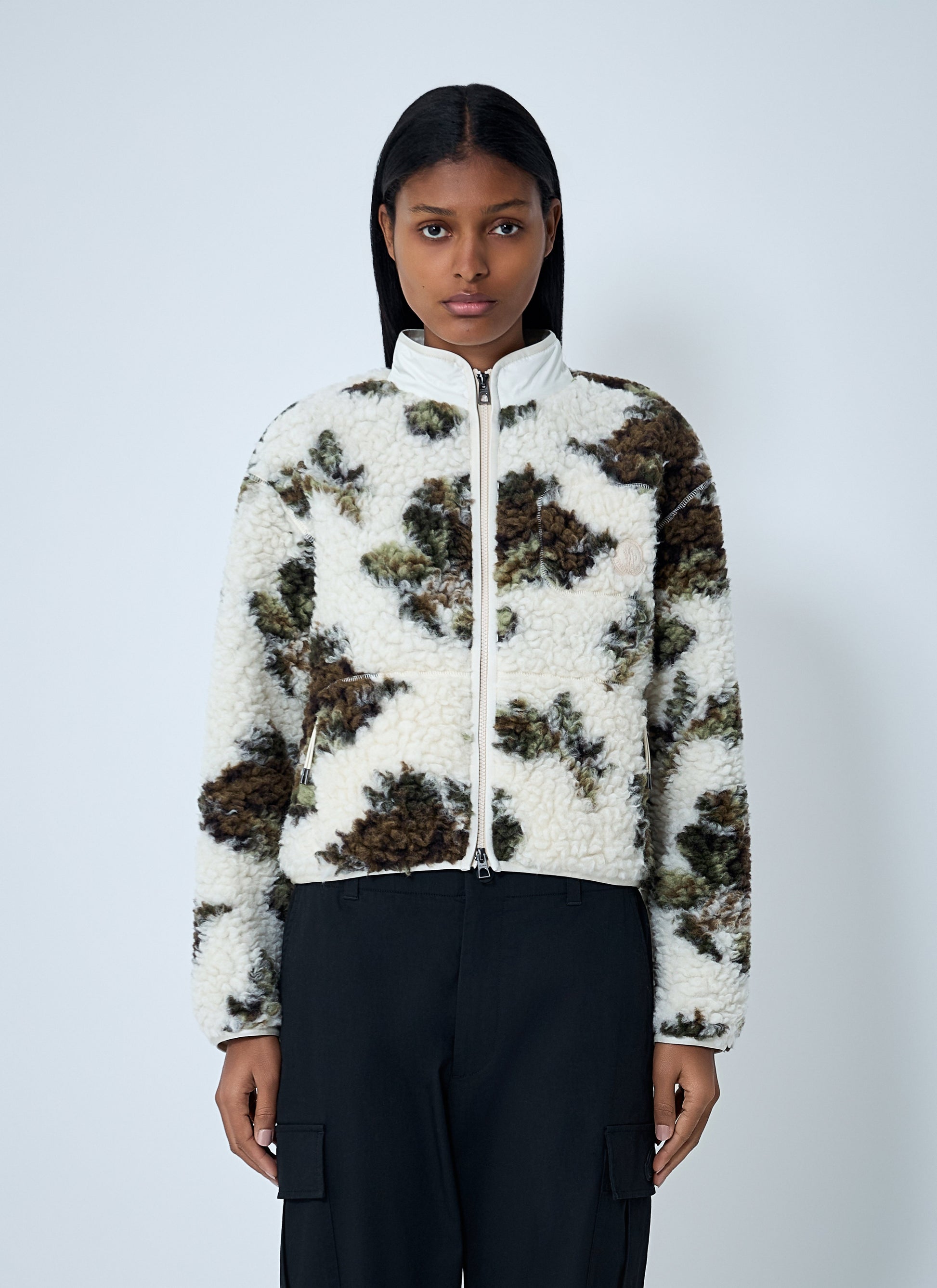 Moncler Women Textured Zip-Up Jacket MONCLER