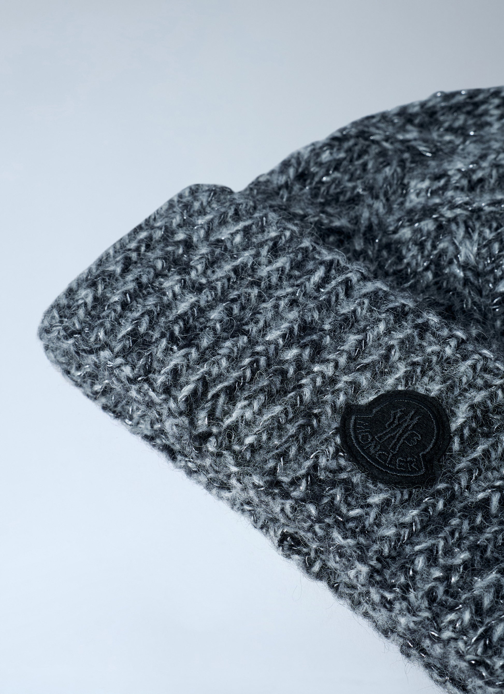 Moncler Women Logo Motif Beanie Hat MONCLER