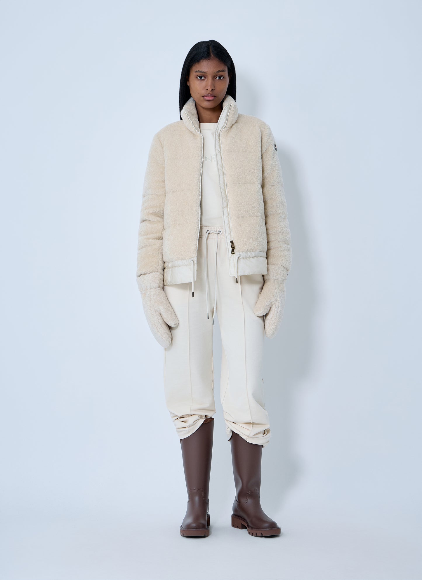 Moncler Women Cedre Teddy Down Jacket