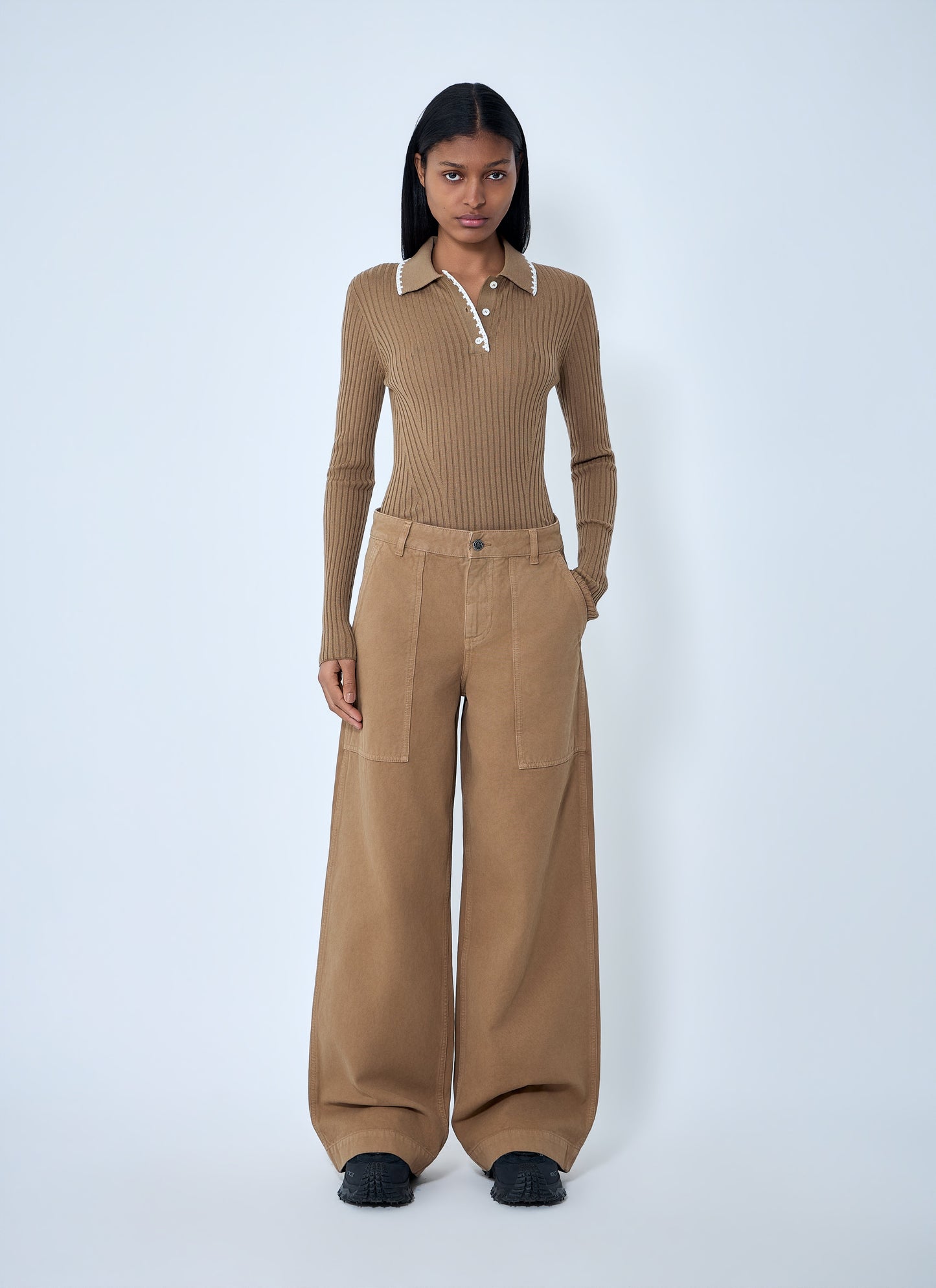 Moncler Women Wide-Leg Cargo Pants MONCLER