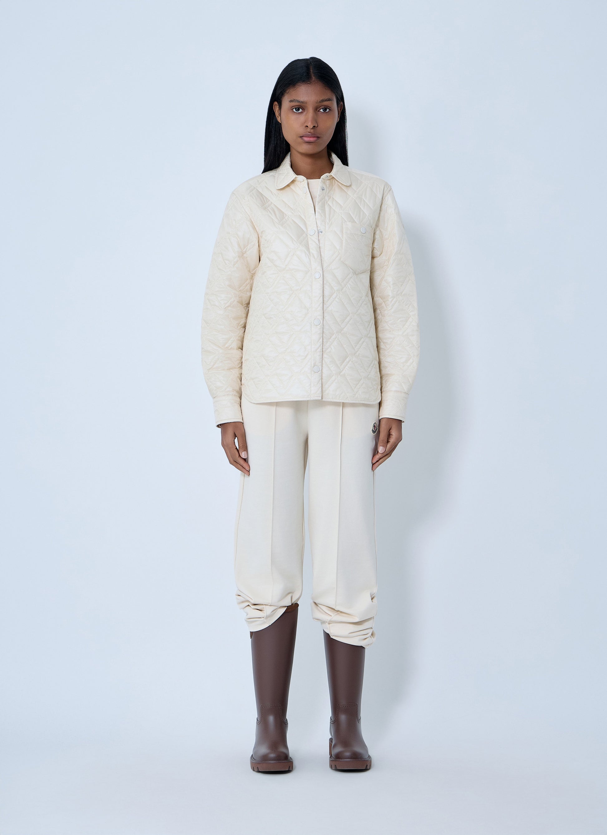 Moncler Women Logo Motif Quilted Jacket MONCLER