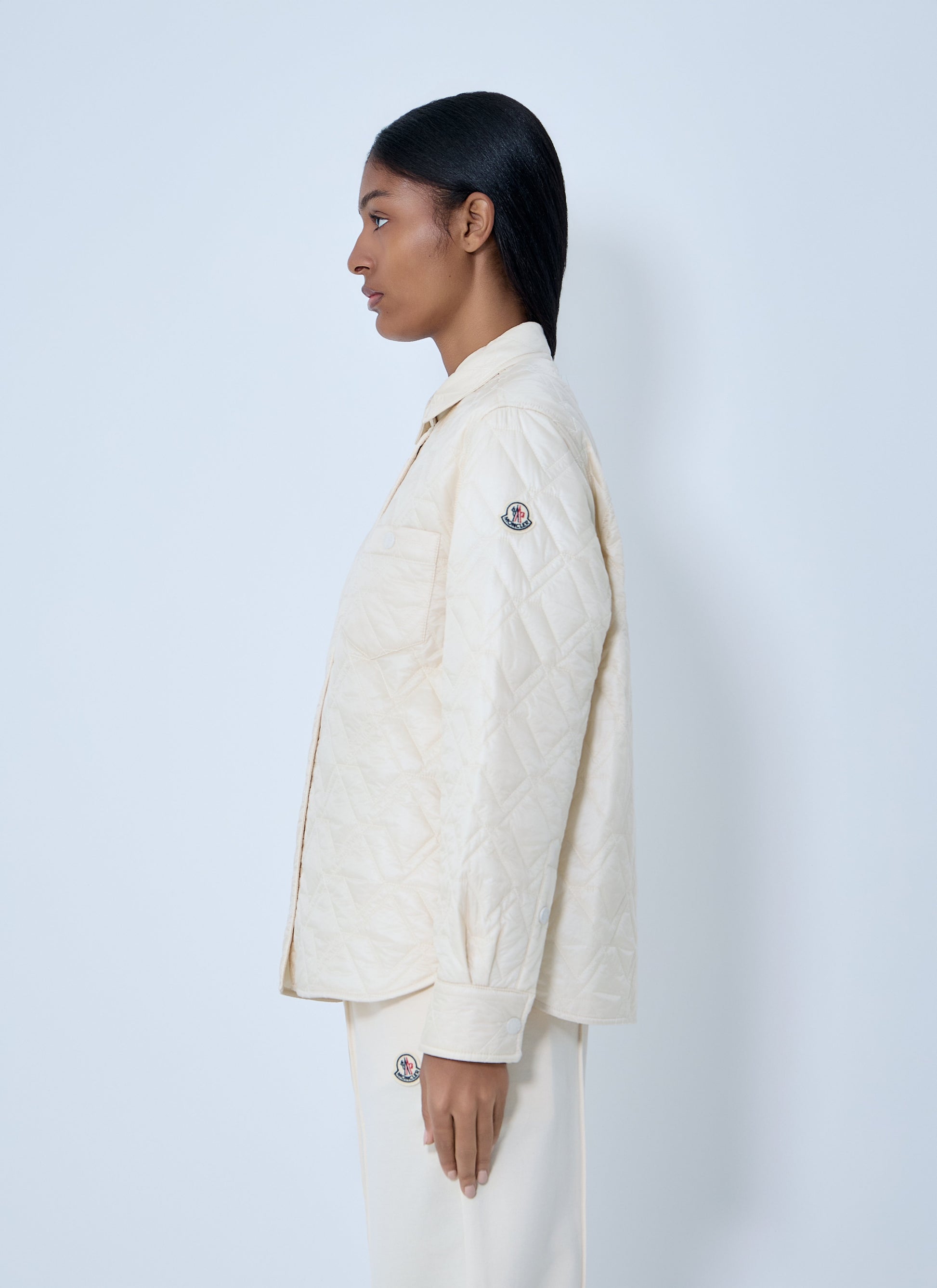 Moncler Women Logo Motif Quilted Jacket MONCLER