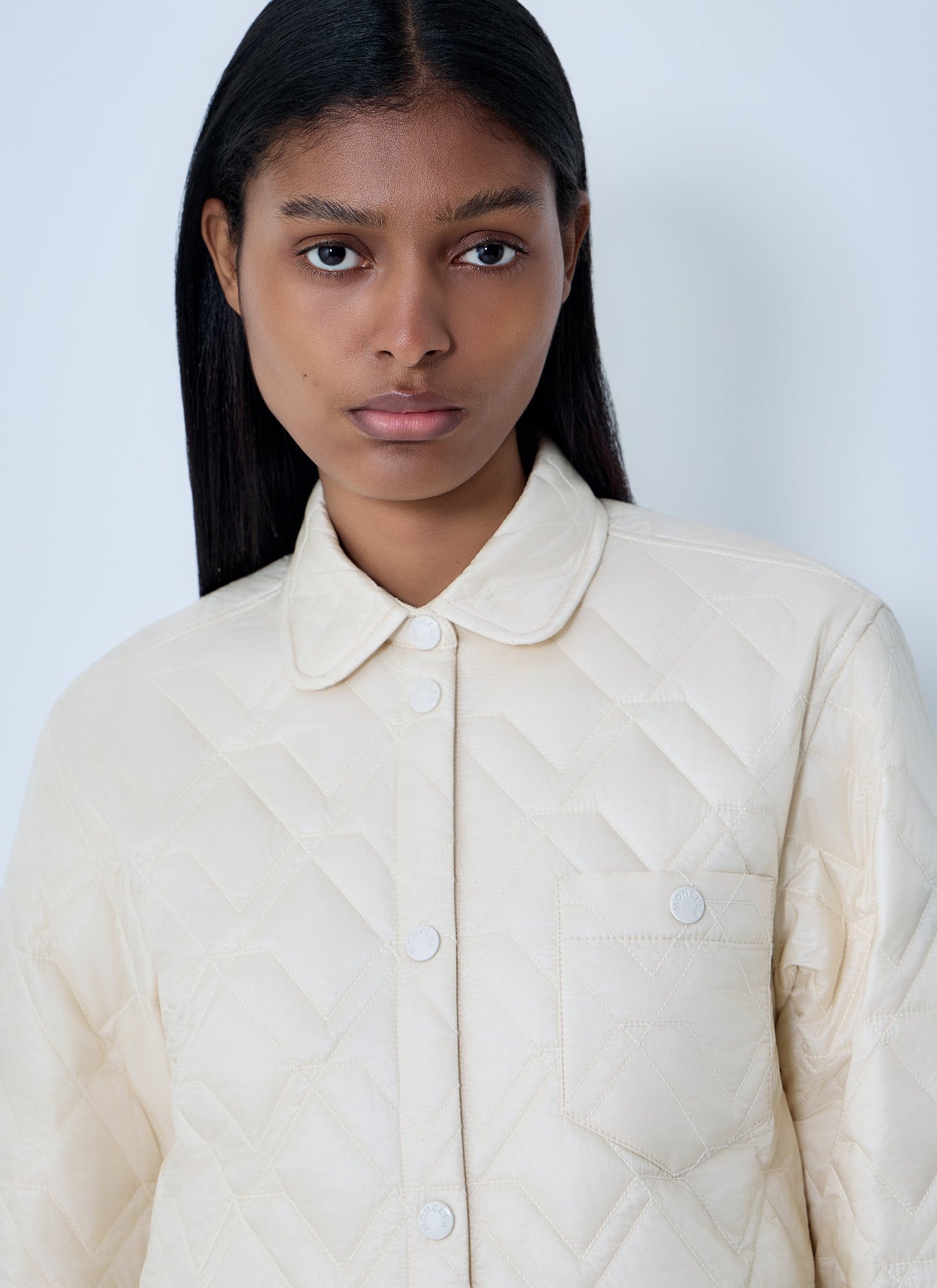 Moncler Women Logo Motif Quilted Jacket MONCLER