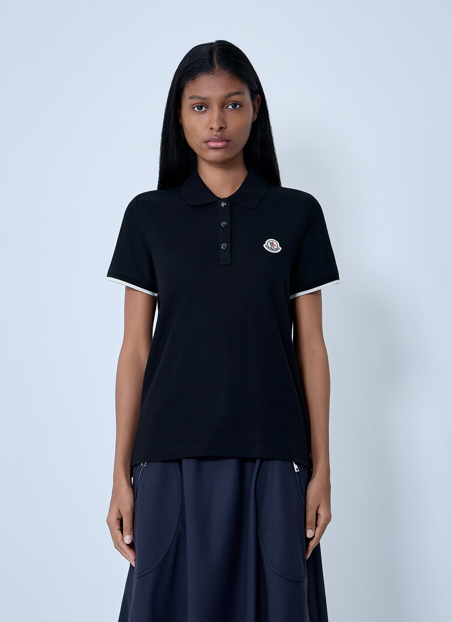 Moncler Women Logo Motif Polo Shirt MONCLER