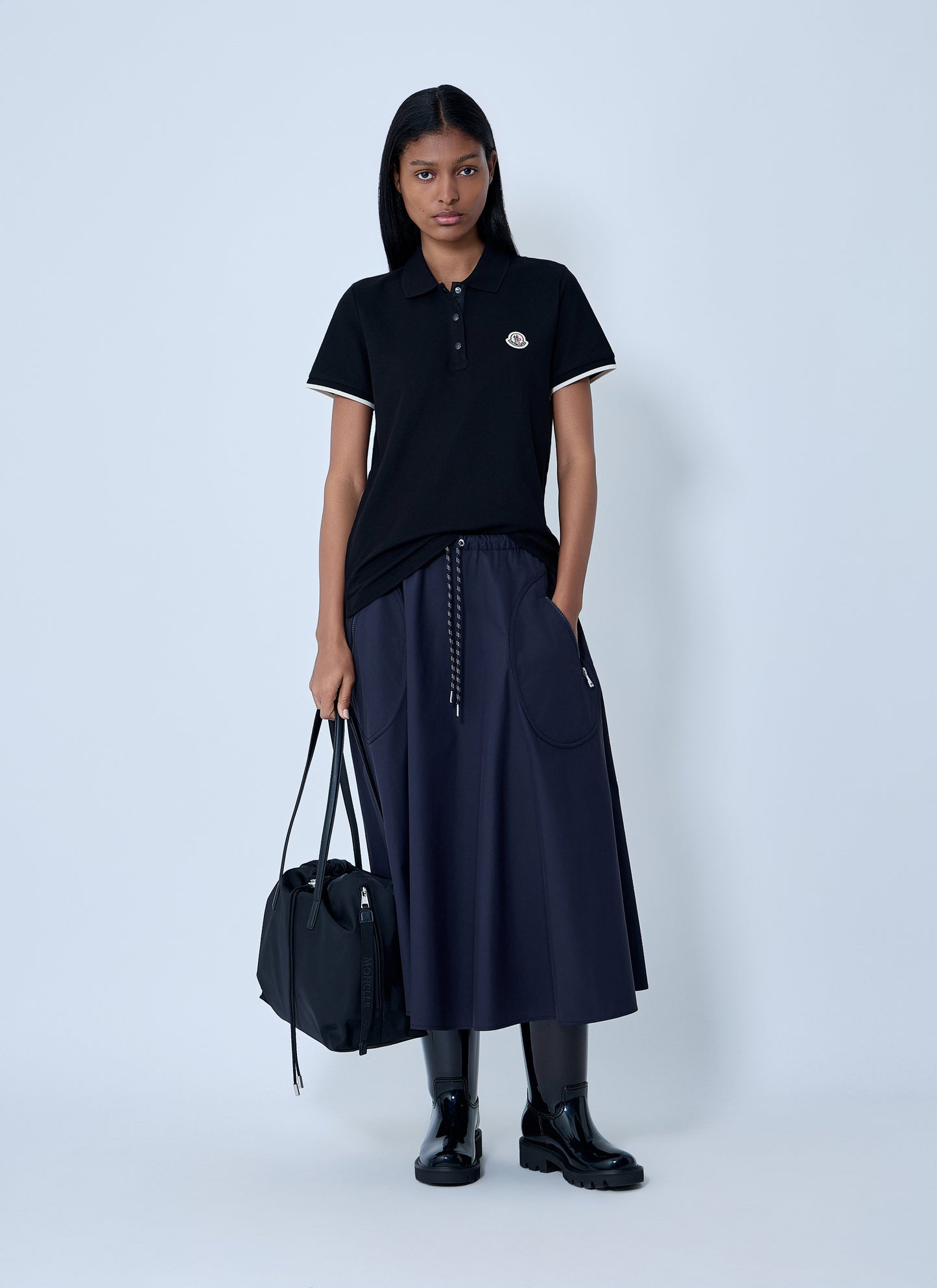Moncler Women Logo Motif Polo Shirt MONCLER