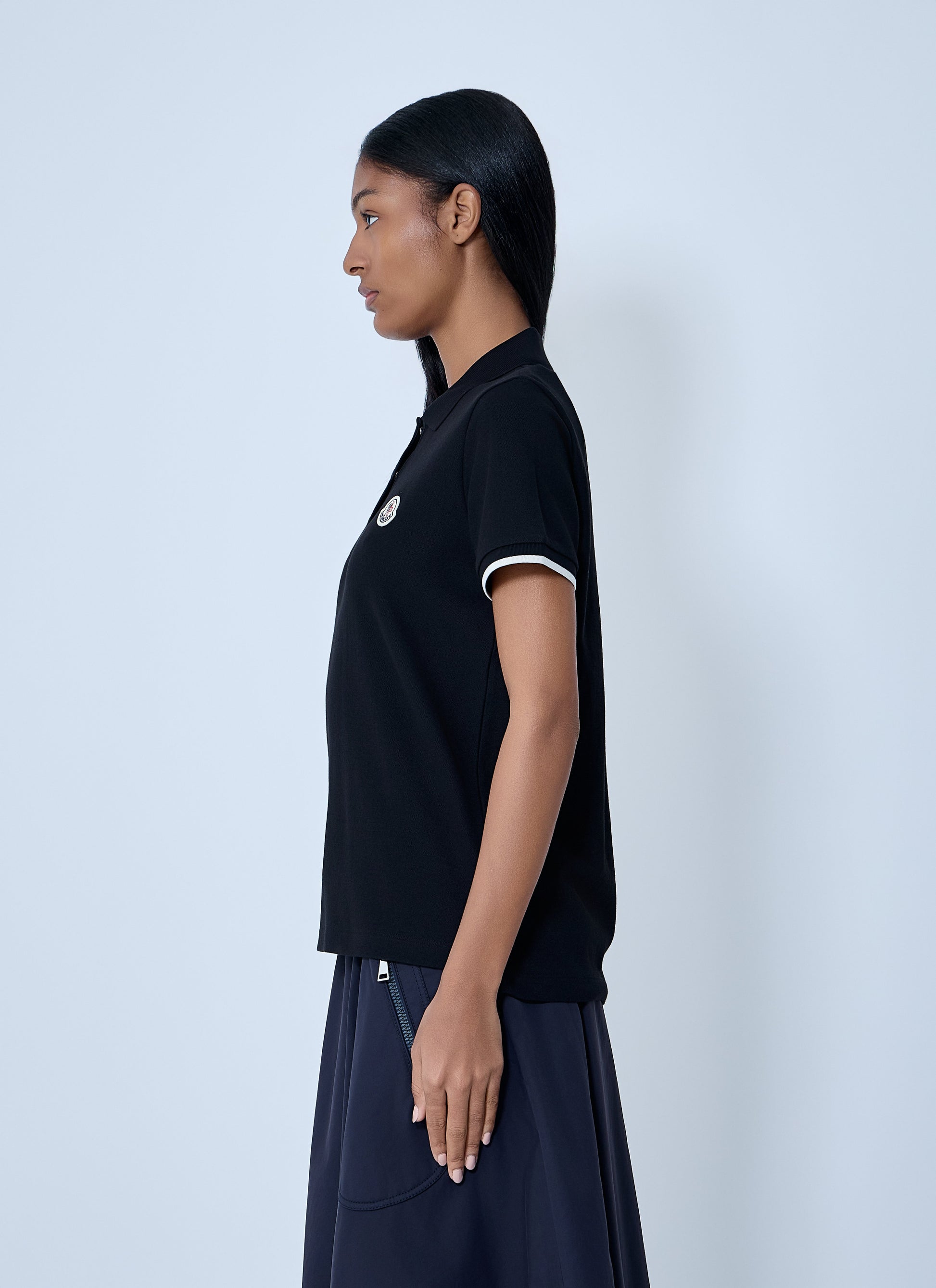 Moncler Women Logo Motif Polo Shirt MONCLER