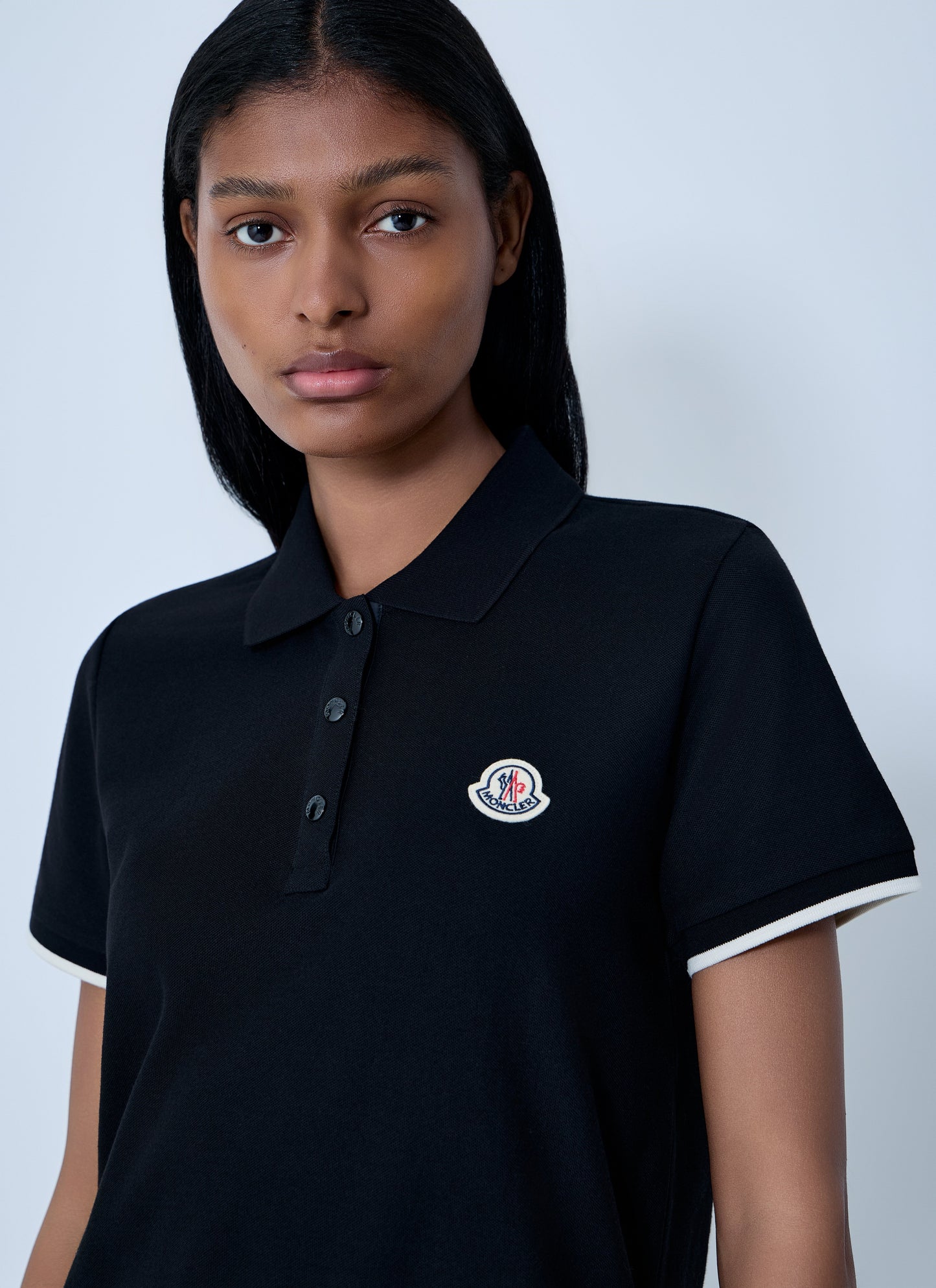 Moncler Women Logo Motif Polo Shirt MONCLER
