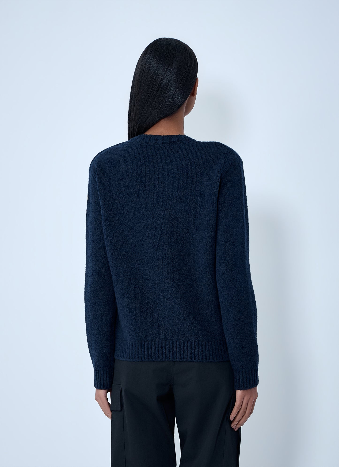 Moncler Women Embroidered Logo Wool Sweater MONCLER