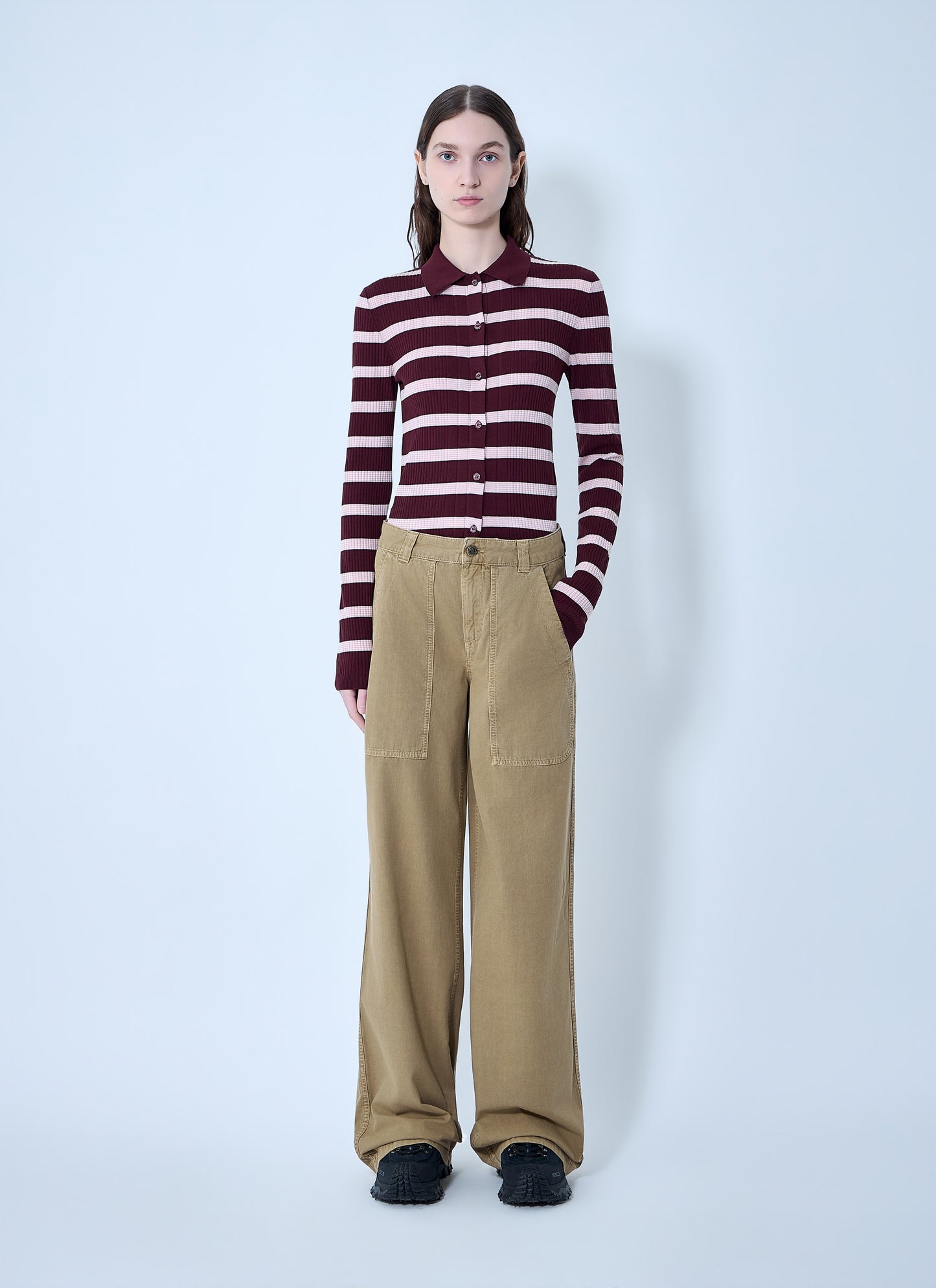 Moncler Women Utility Wide-Leg Trousers MONCLER