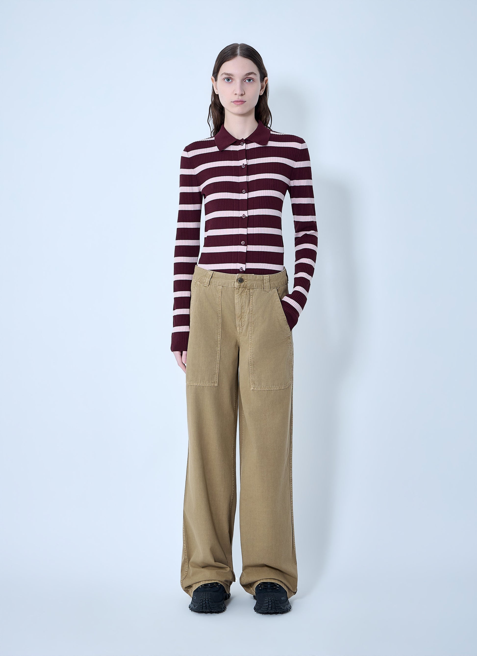 Moncler Women Utility Wide-Leg Trousers MONCLER