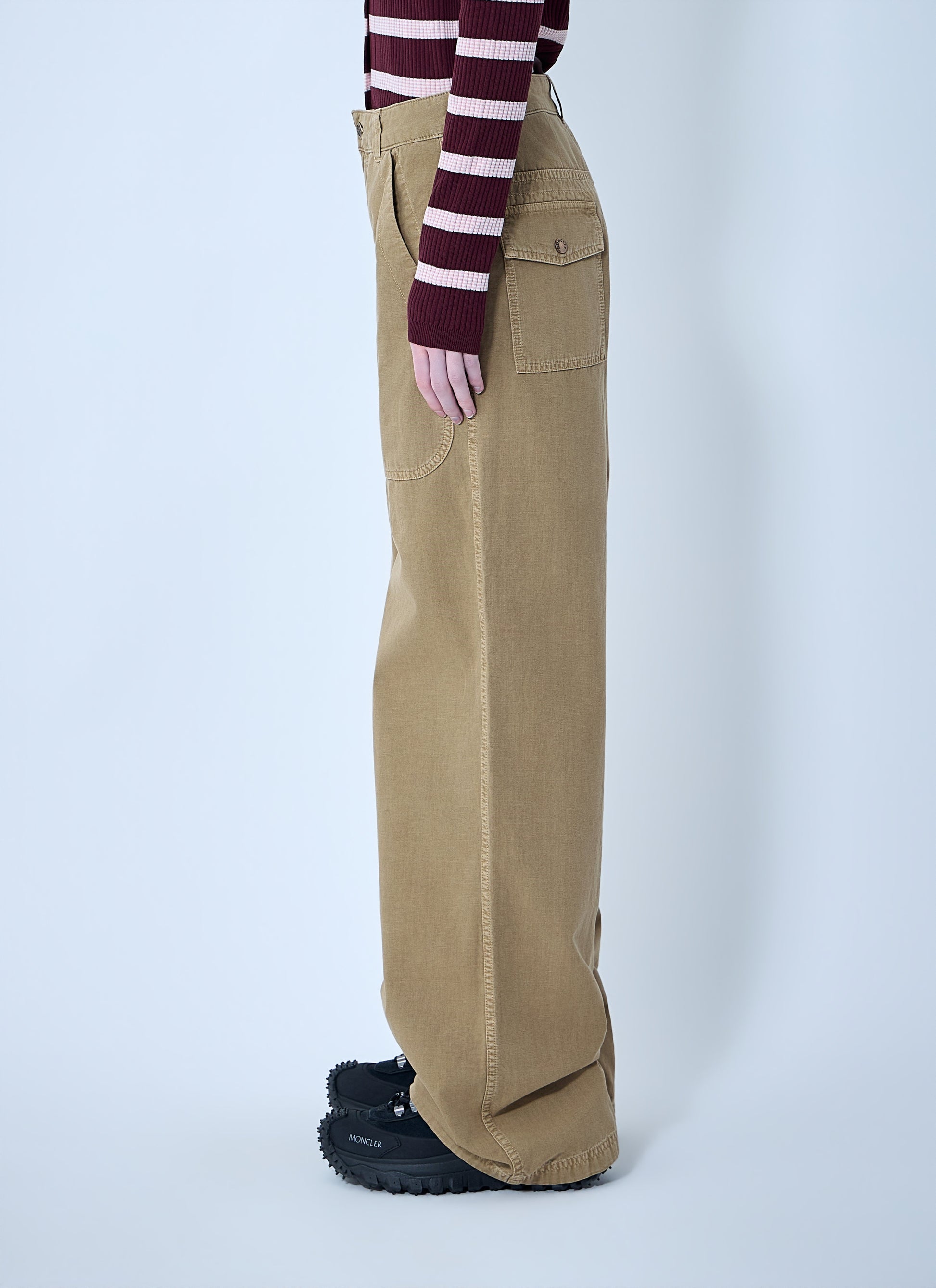 Moncler Women Utility Wide-Leg Trousers MONCLER