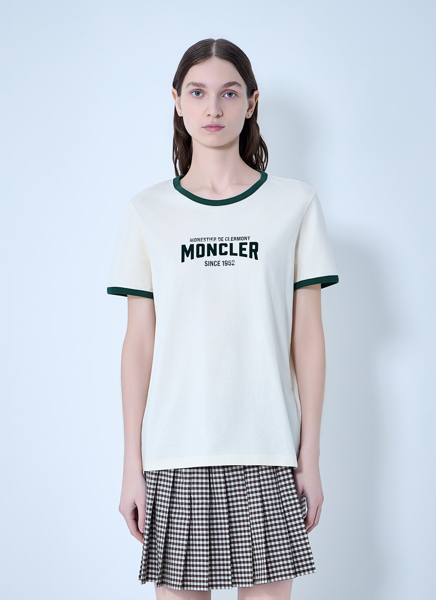 Moncler Women Logo Print Cotton T-Shirt MONCLER