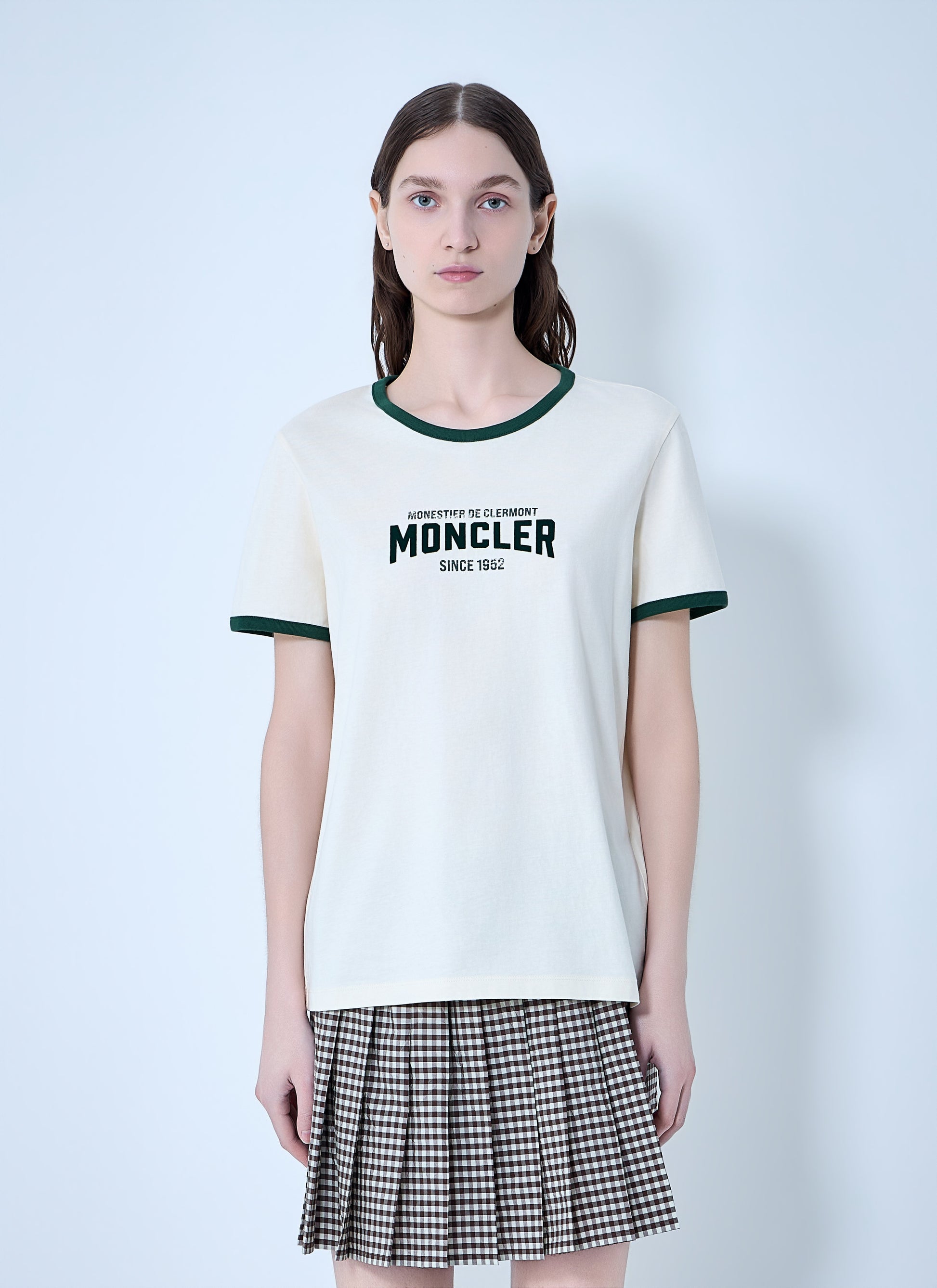 Moncler Women Logo Print Cotton T-Shirt MONCLER