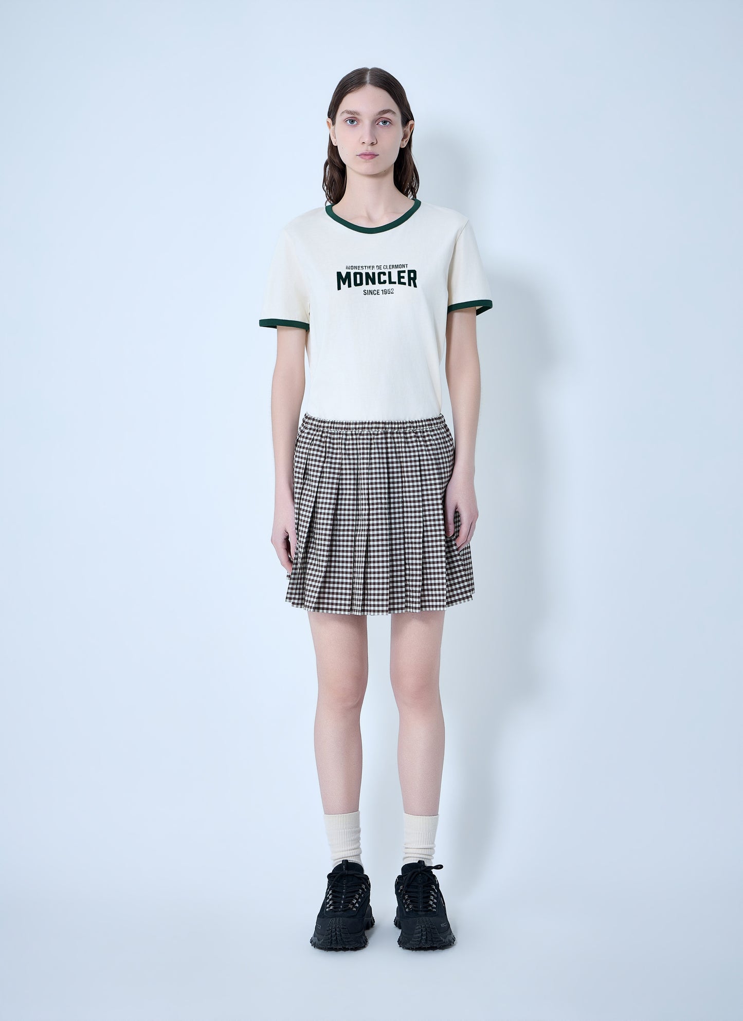 Moncler Women Logo Print Cotton T-Shirt MONCLER