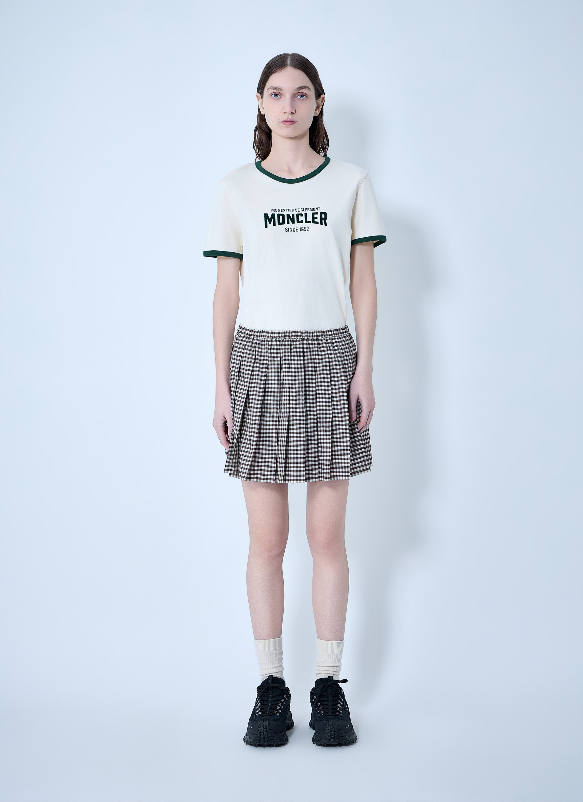 Moncler Women Logo Print Cotton T-Shirt MONCLER