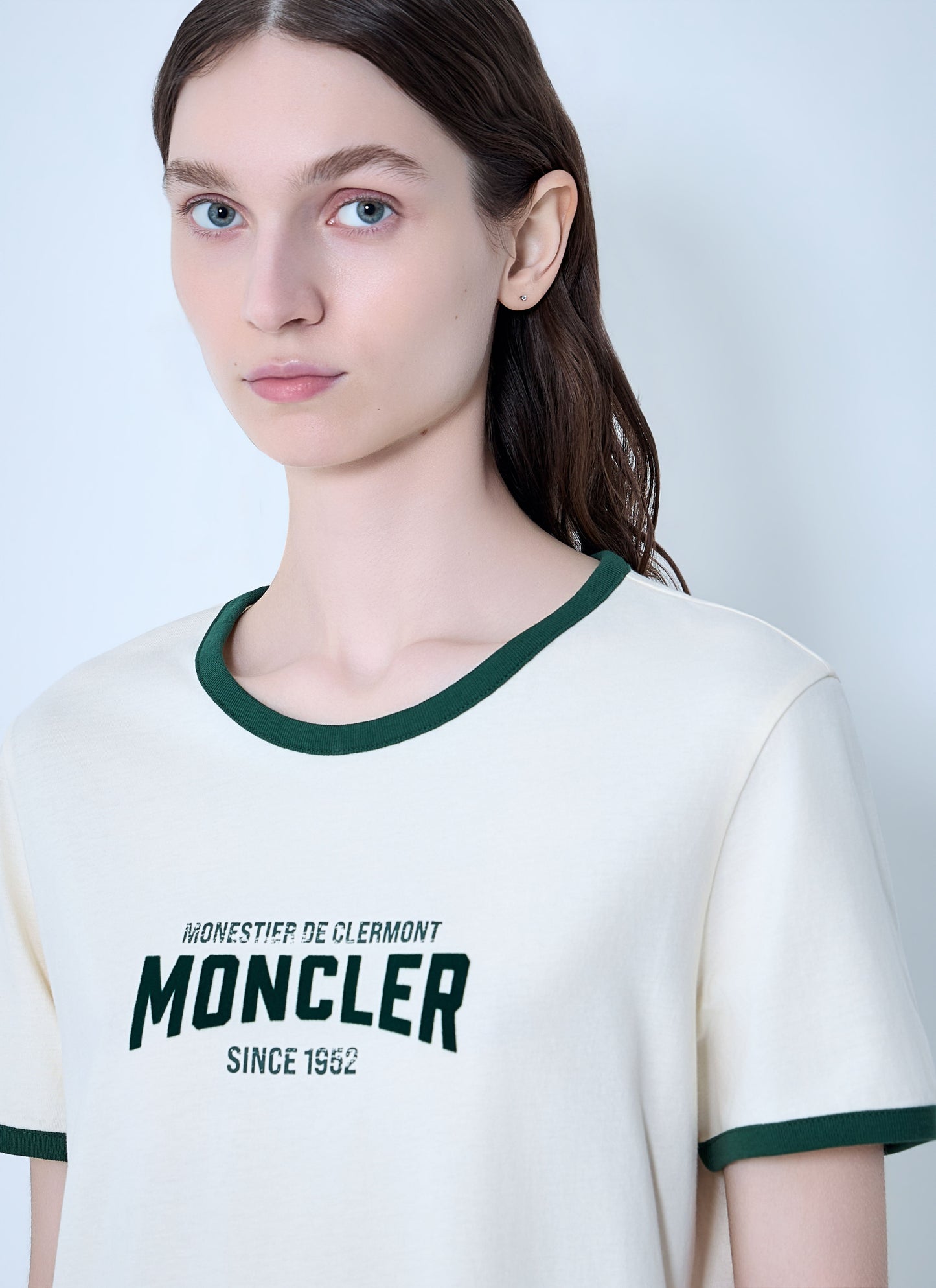 Moncler Women Logo Print Cotton T-Shirt MONCLER