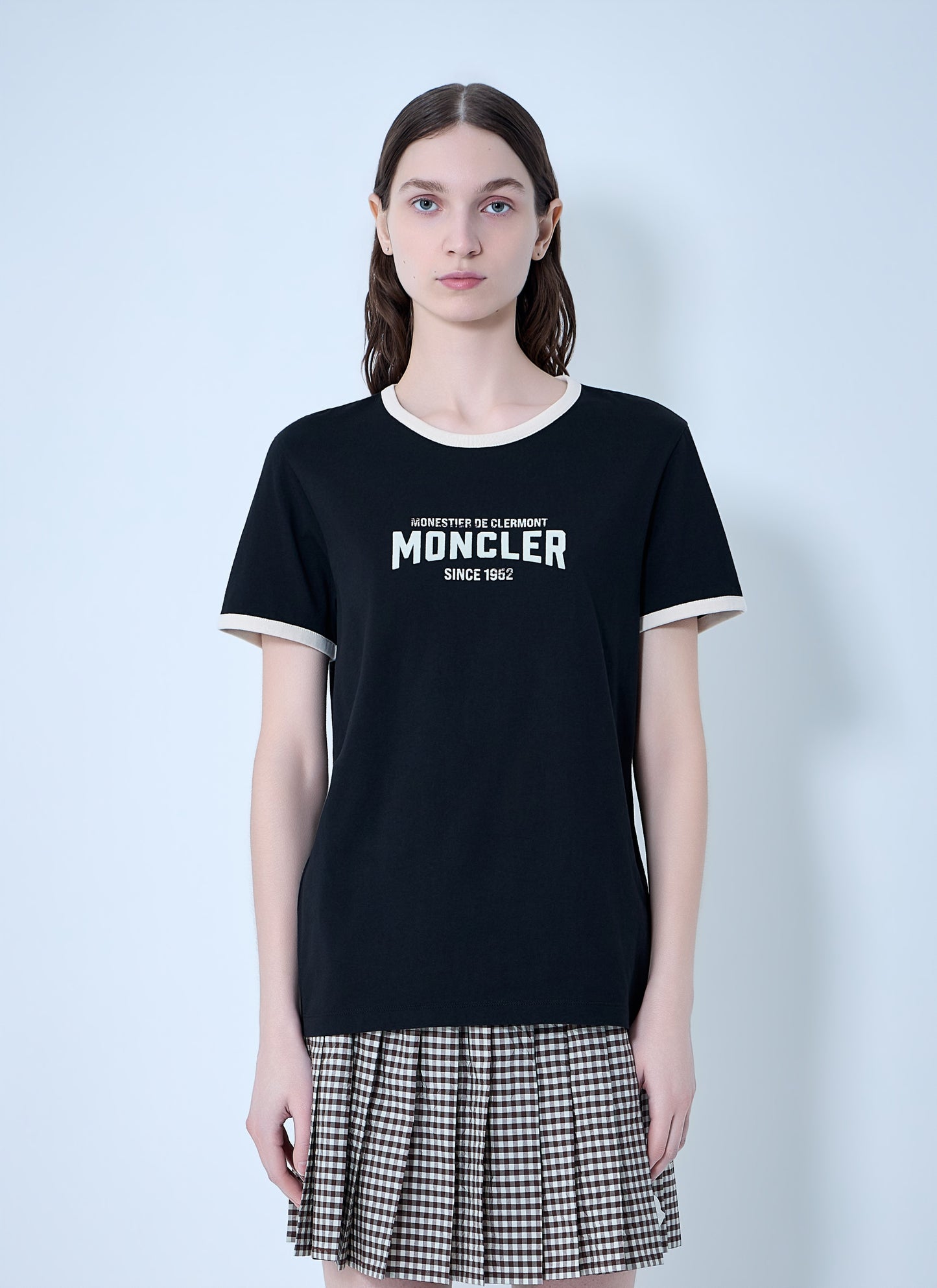 Moncler Women Cotton Jersey Logo T-Shirt MONCLER