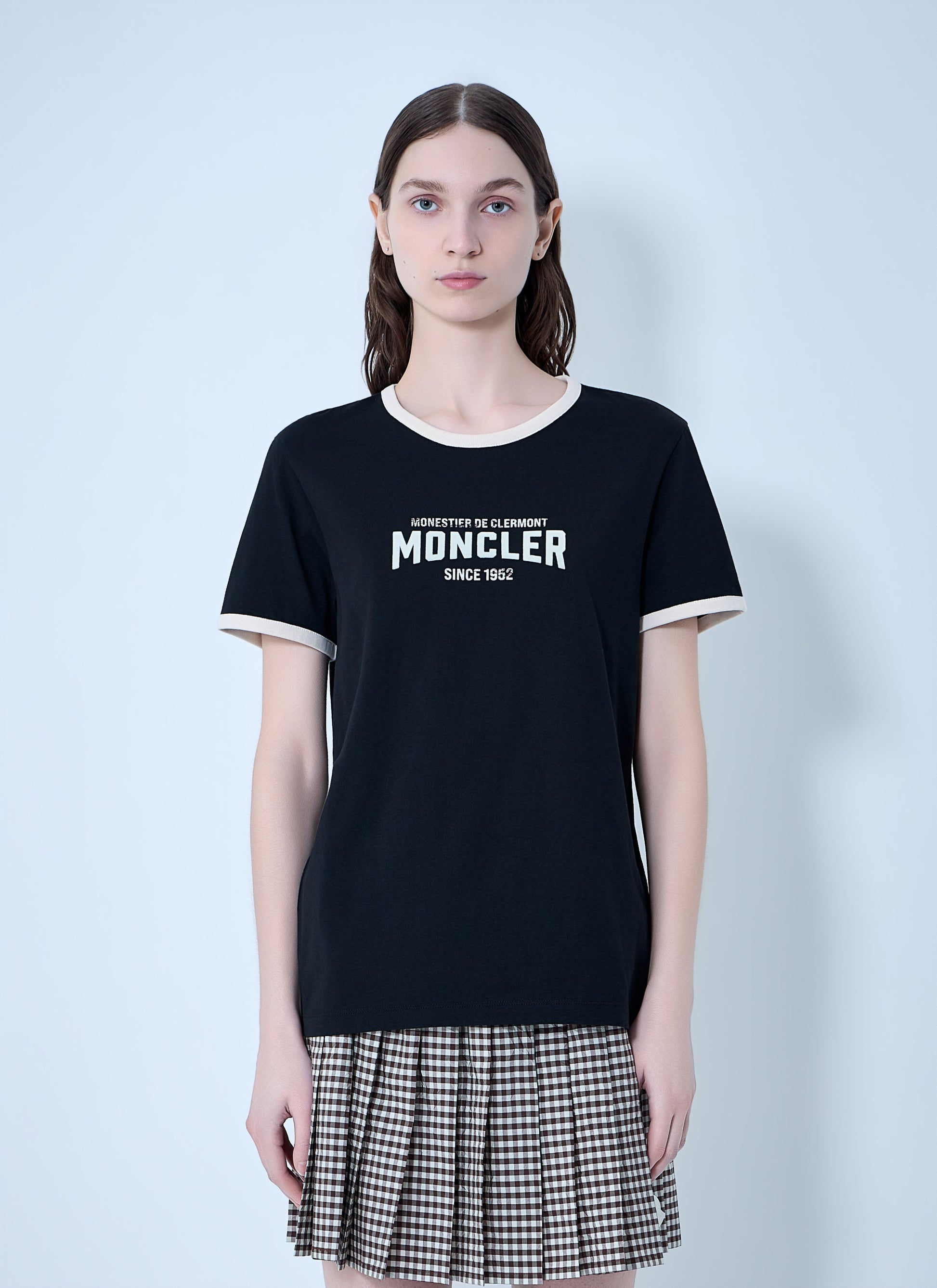 Moncler Women Cotton Jersey Logo T-Shirt MONCLER