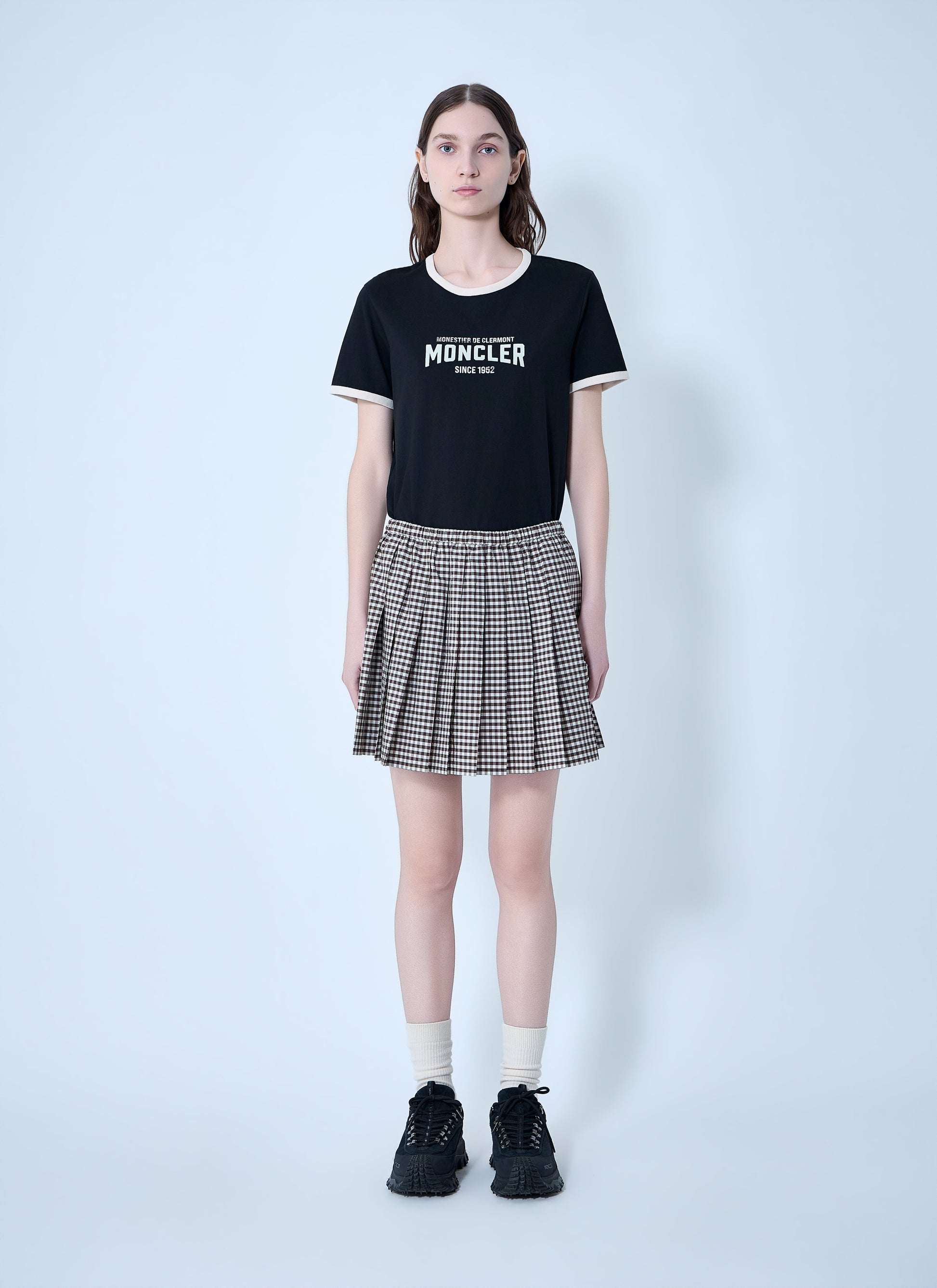 Moncler Women Cotton Jersey Logo T-Shirt MONCLER