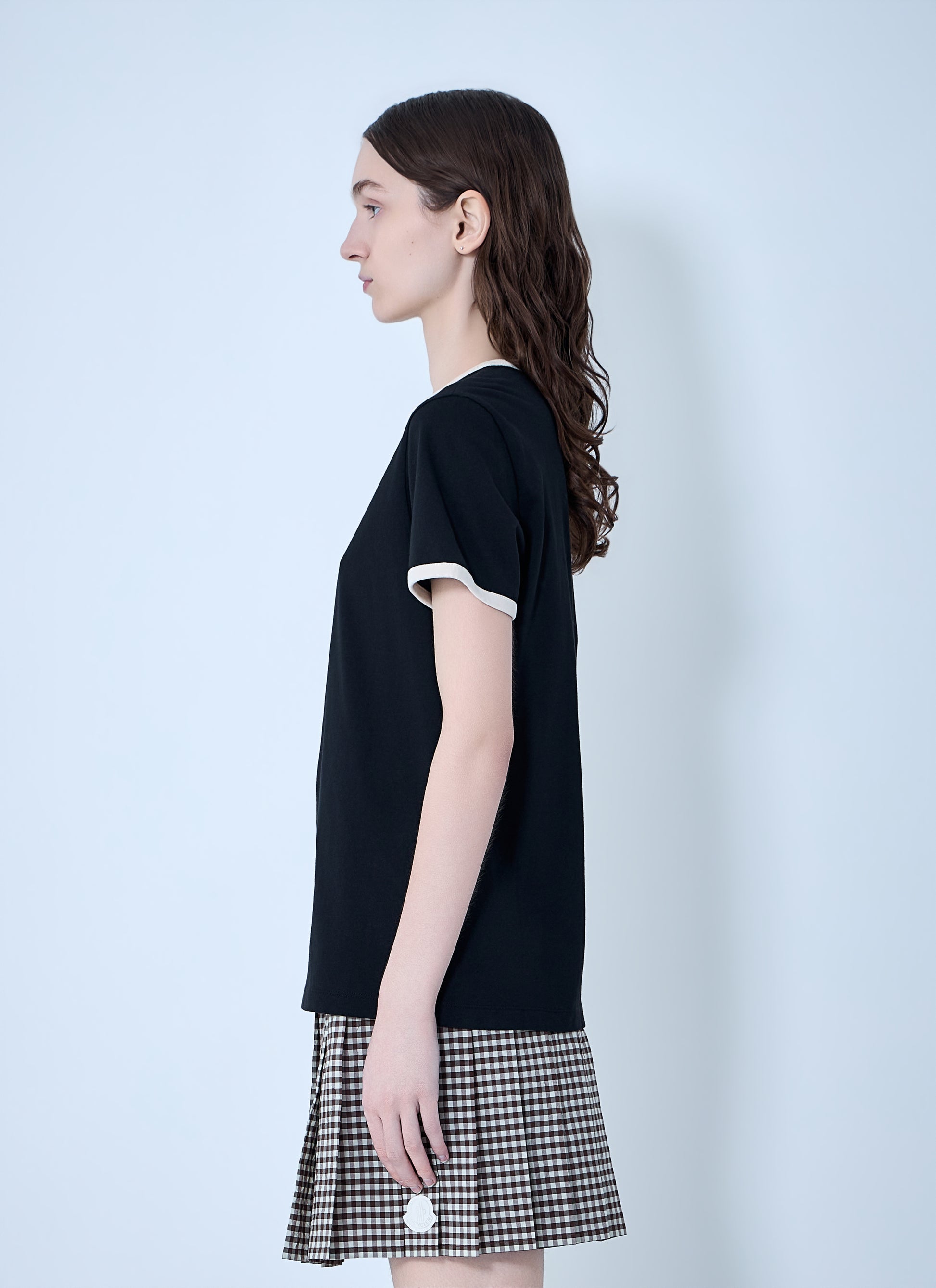 Moncler Women Cotton Jersey Logo T-Shirt MONCLER