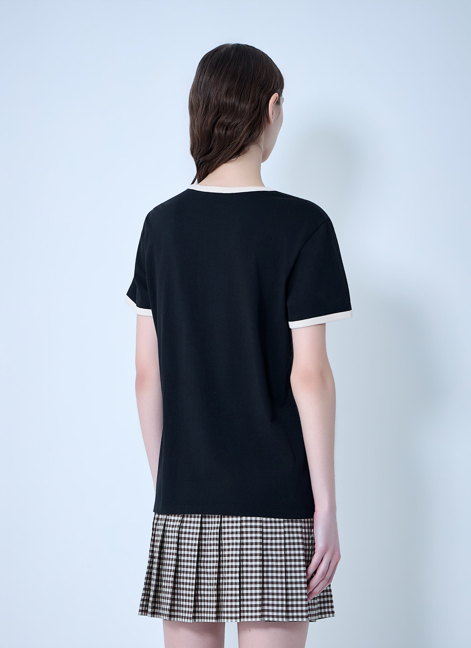 Moncler Women Cotton Jersey Logo T-Shirt MONCLER
