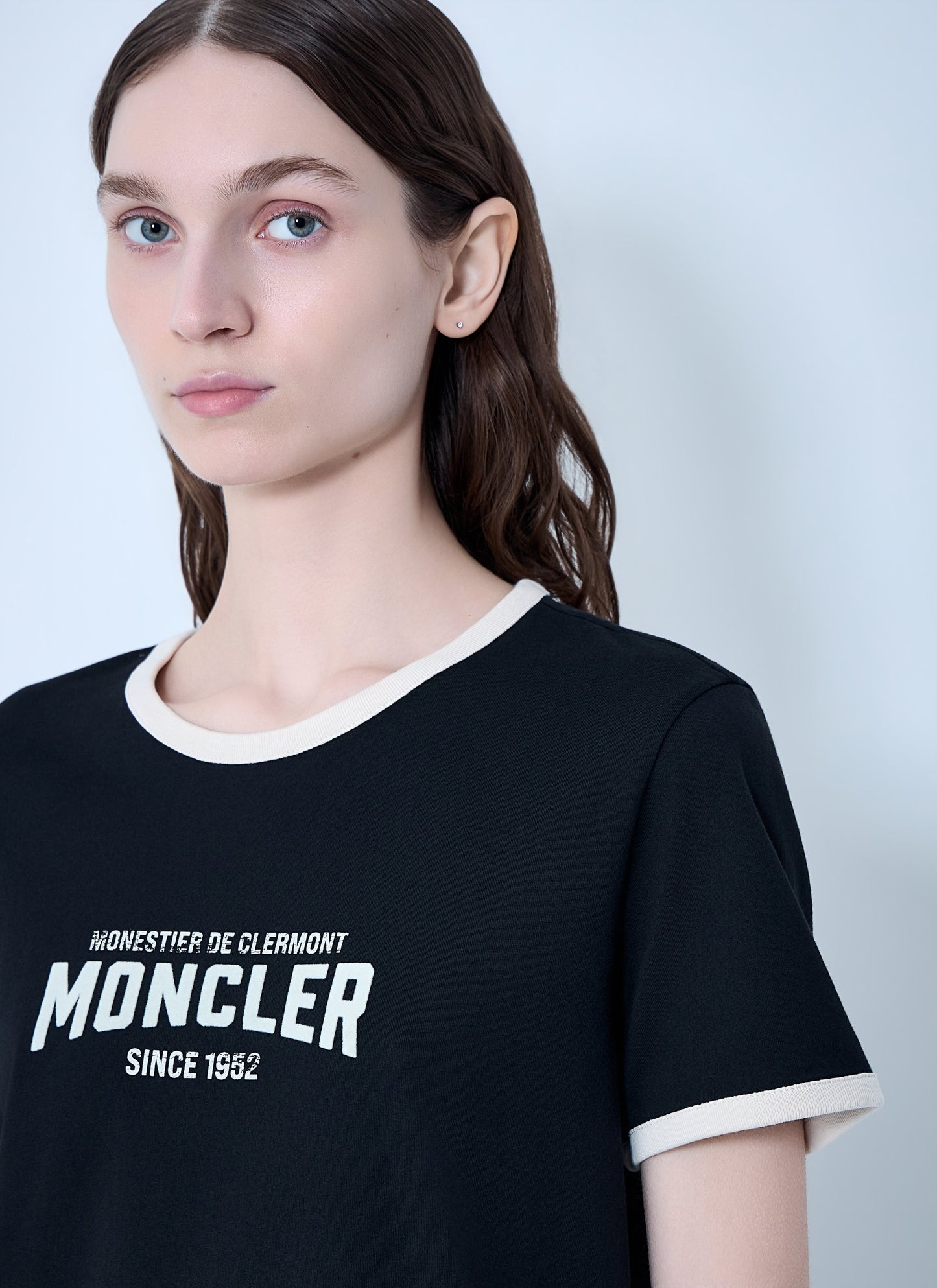 Moncler Women Cotton Jersey Logo T-Shirt MONCLER