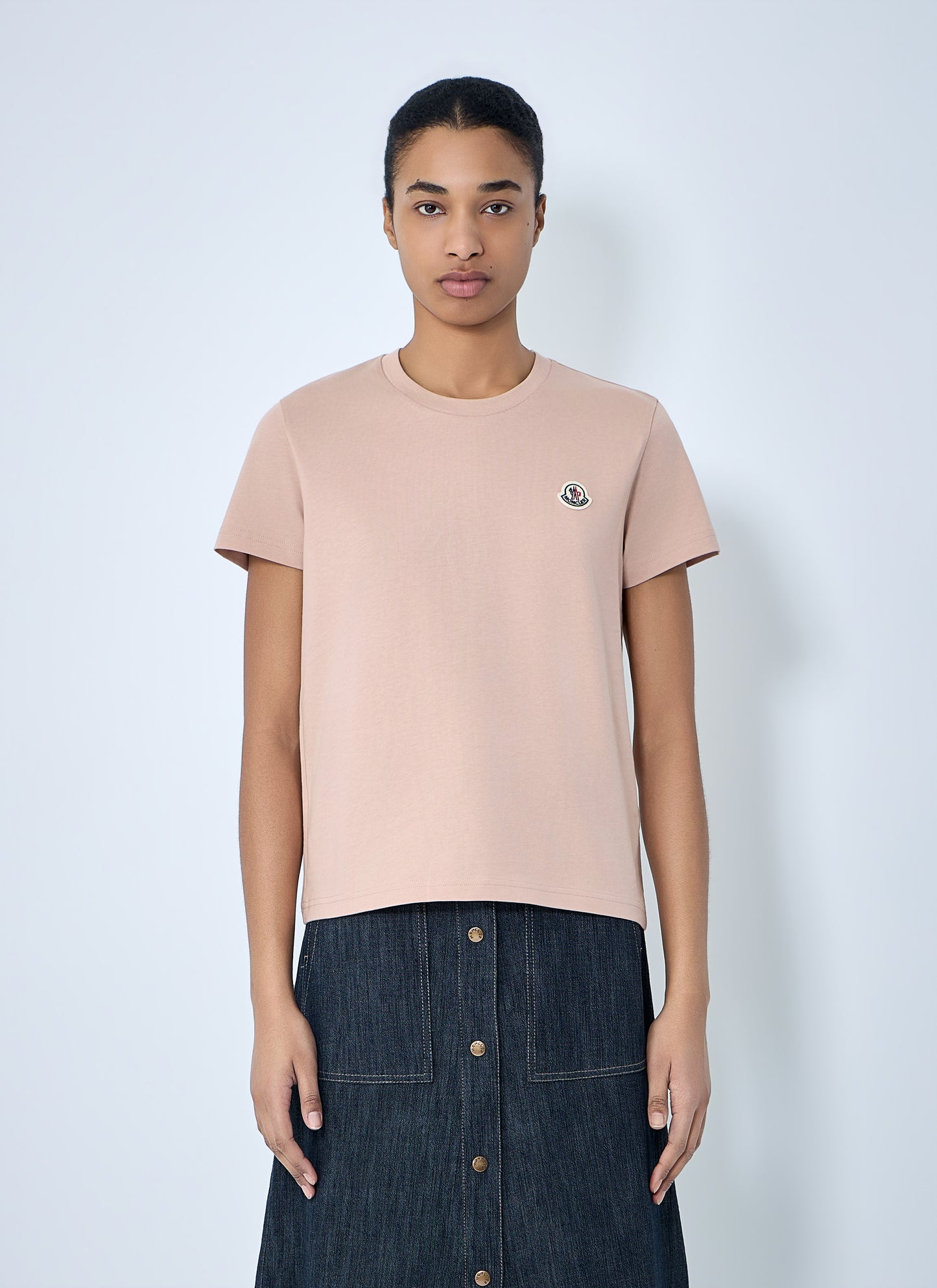 Moncler Women Pack Of Three Cotton Jersey Logo T-Shirts