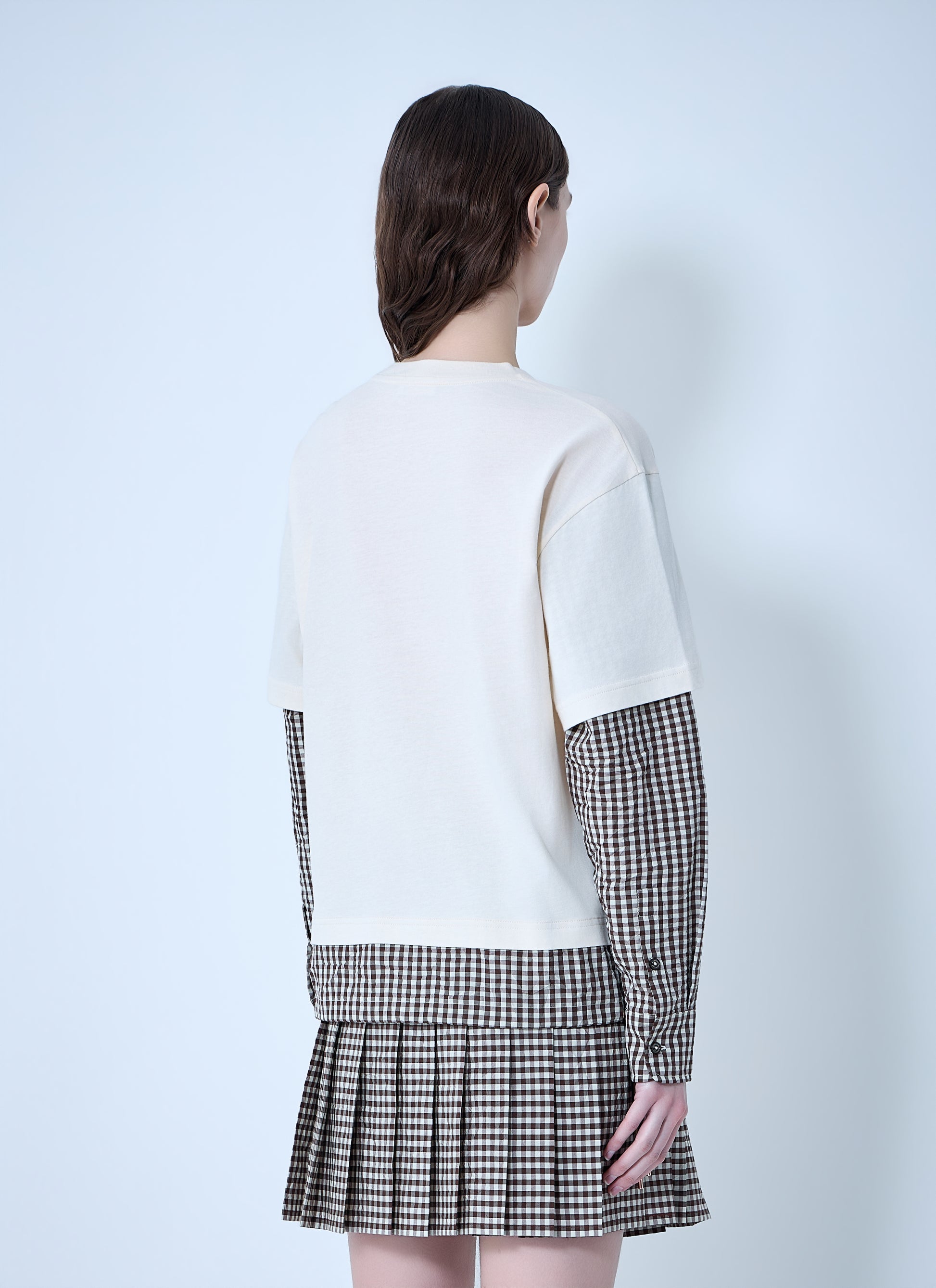 Moncler Women Layered Check T-Shirt MONCLER